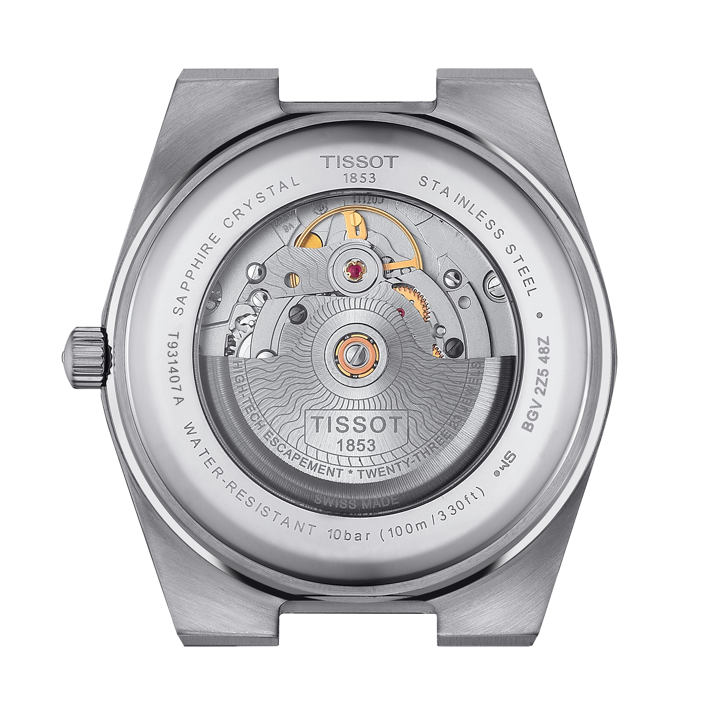 Tissot PRX Automatic Watch - 40mm Silver Dial - Stainless Steel & Gold - Image 4