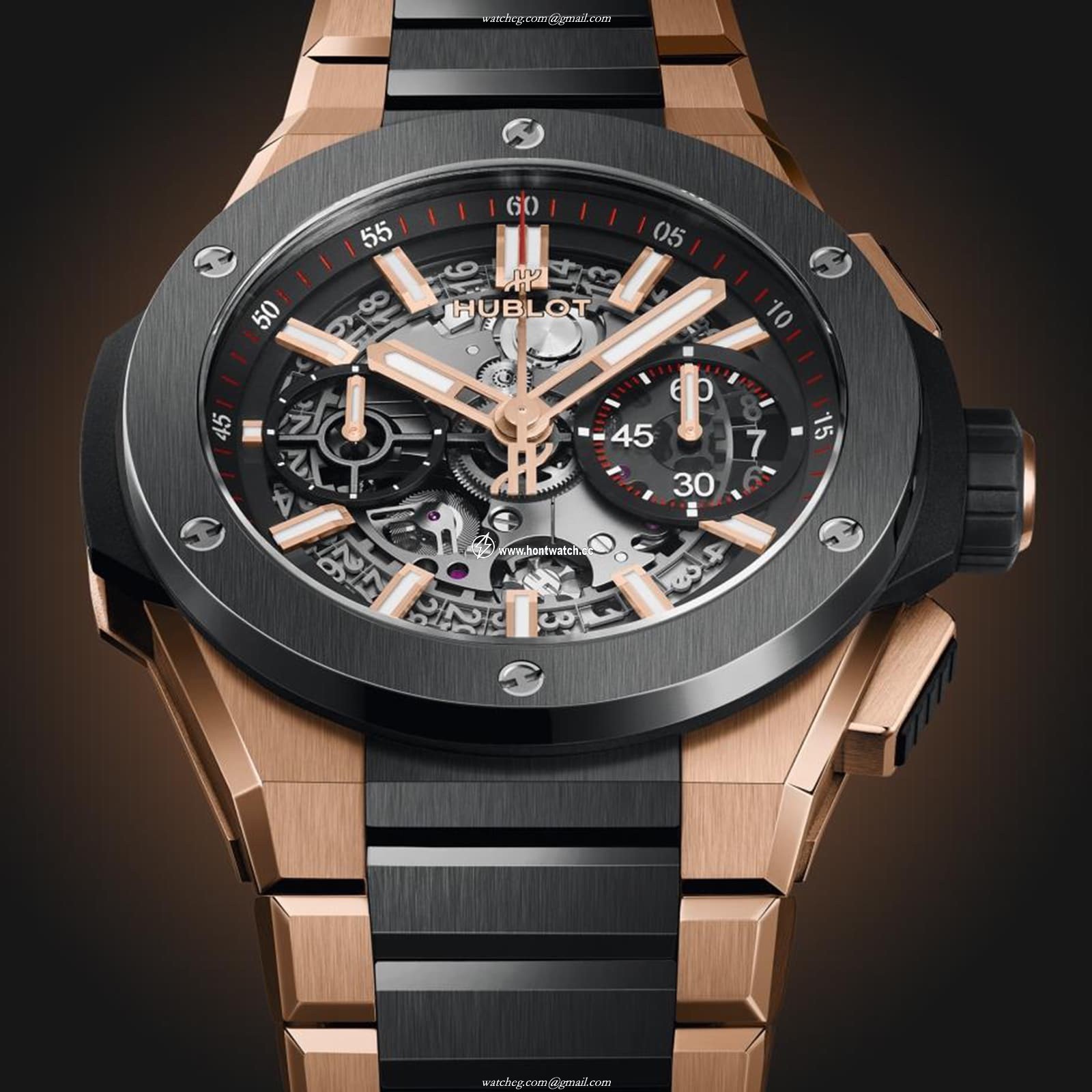 Hublot Big Bang 451.OM.1180.OM - 42mm Ceramic & Rose Gold Automatic Skeleton - Image 2