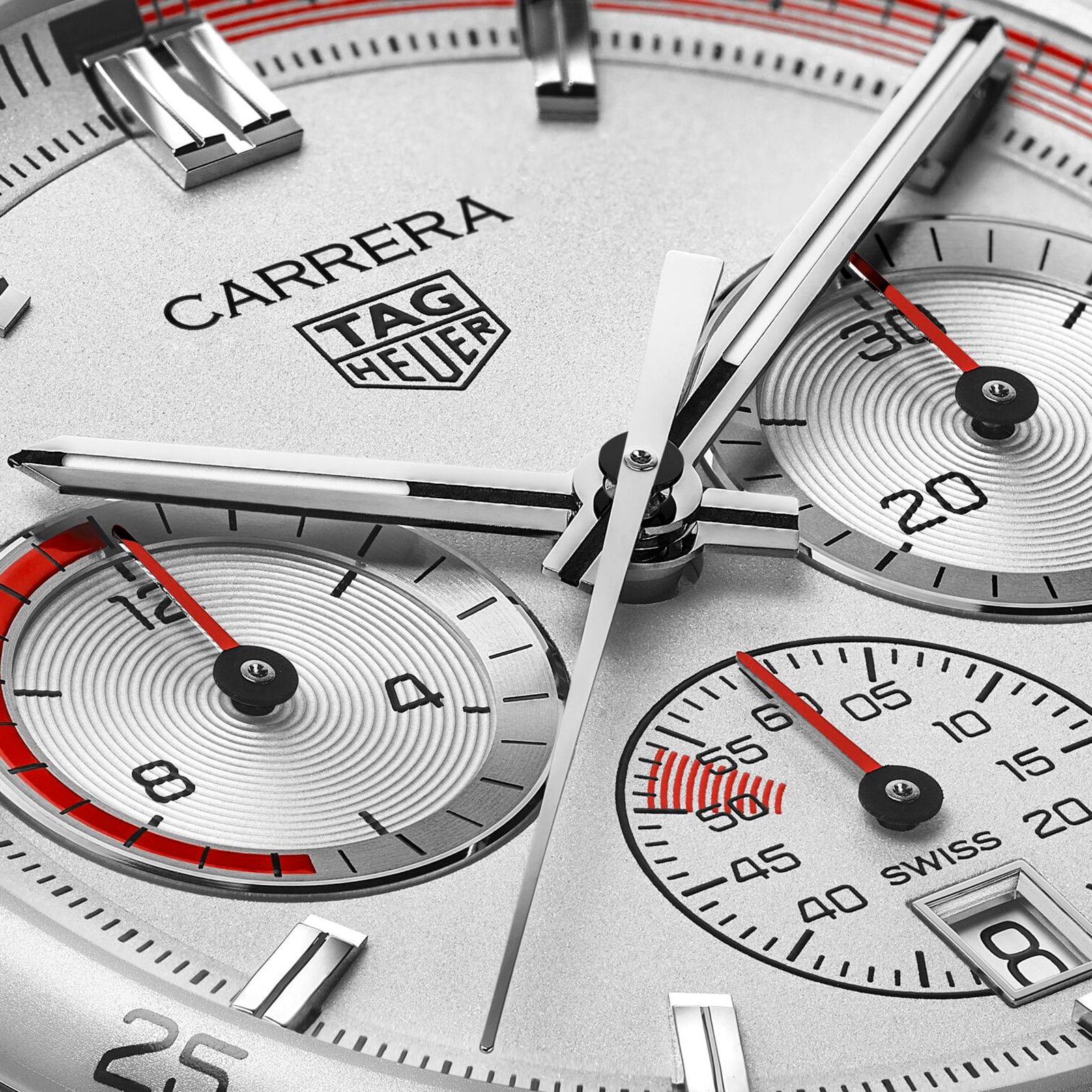 TAG Heuer Carrera Automatic Watch - 42mm Stainless Steel & White Dial - Image 3