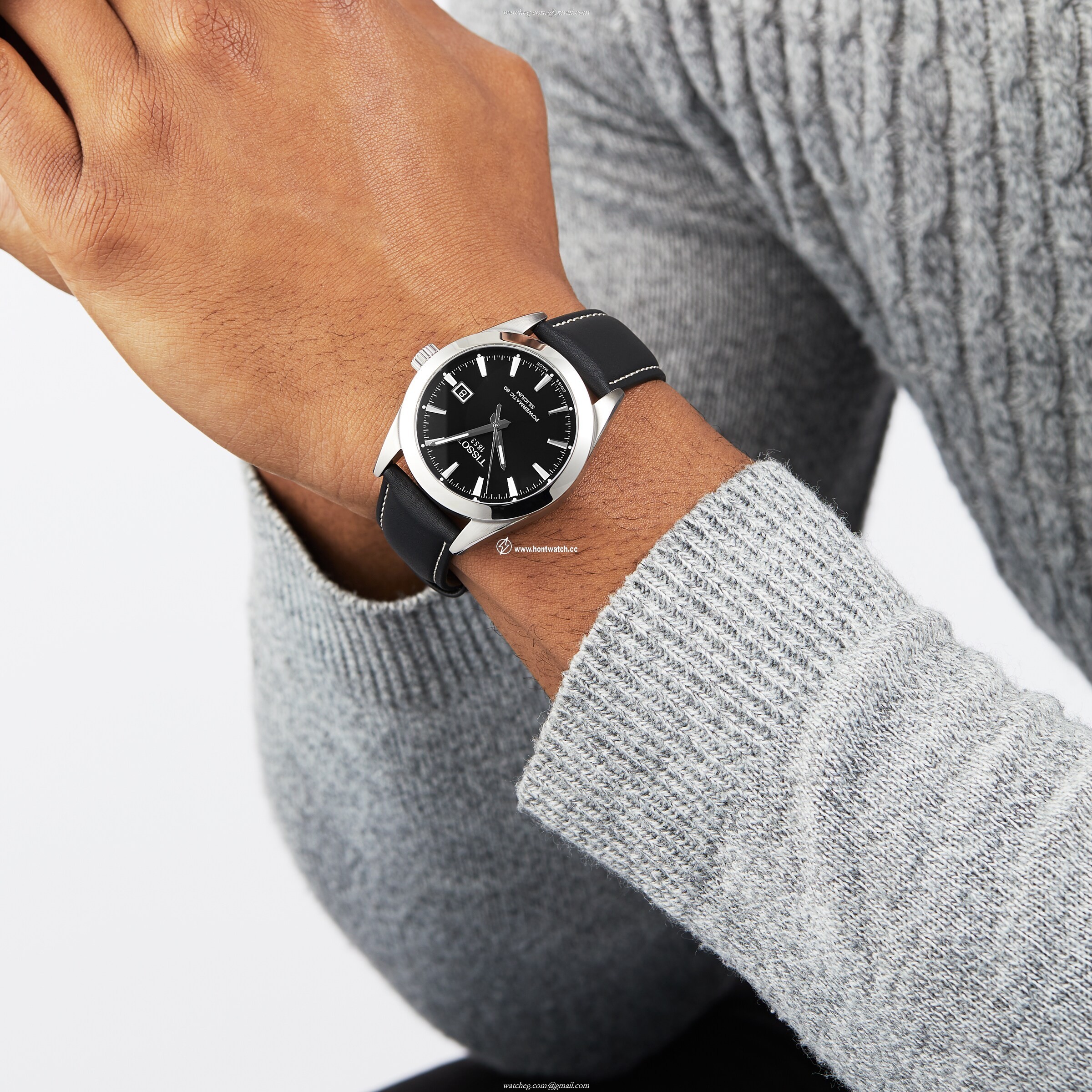 Tissot T-Classic Automatic Watch - 40mm Black Dial & Stainless Steel Case - Image 2