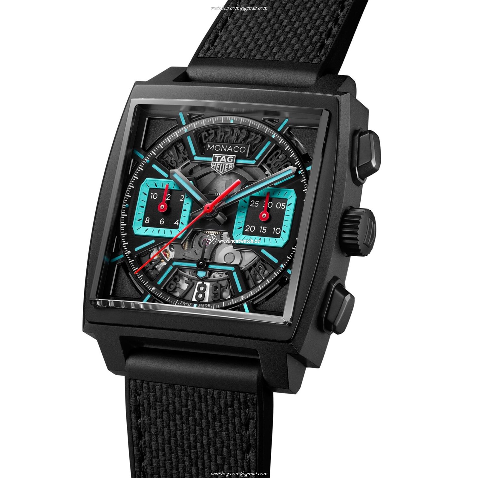 TAG Heuer Monaco CBL2184.FT6236 Titanium Automatic Watch - 39mm Black Dial - Image 2