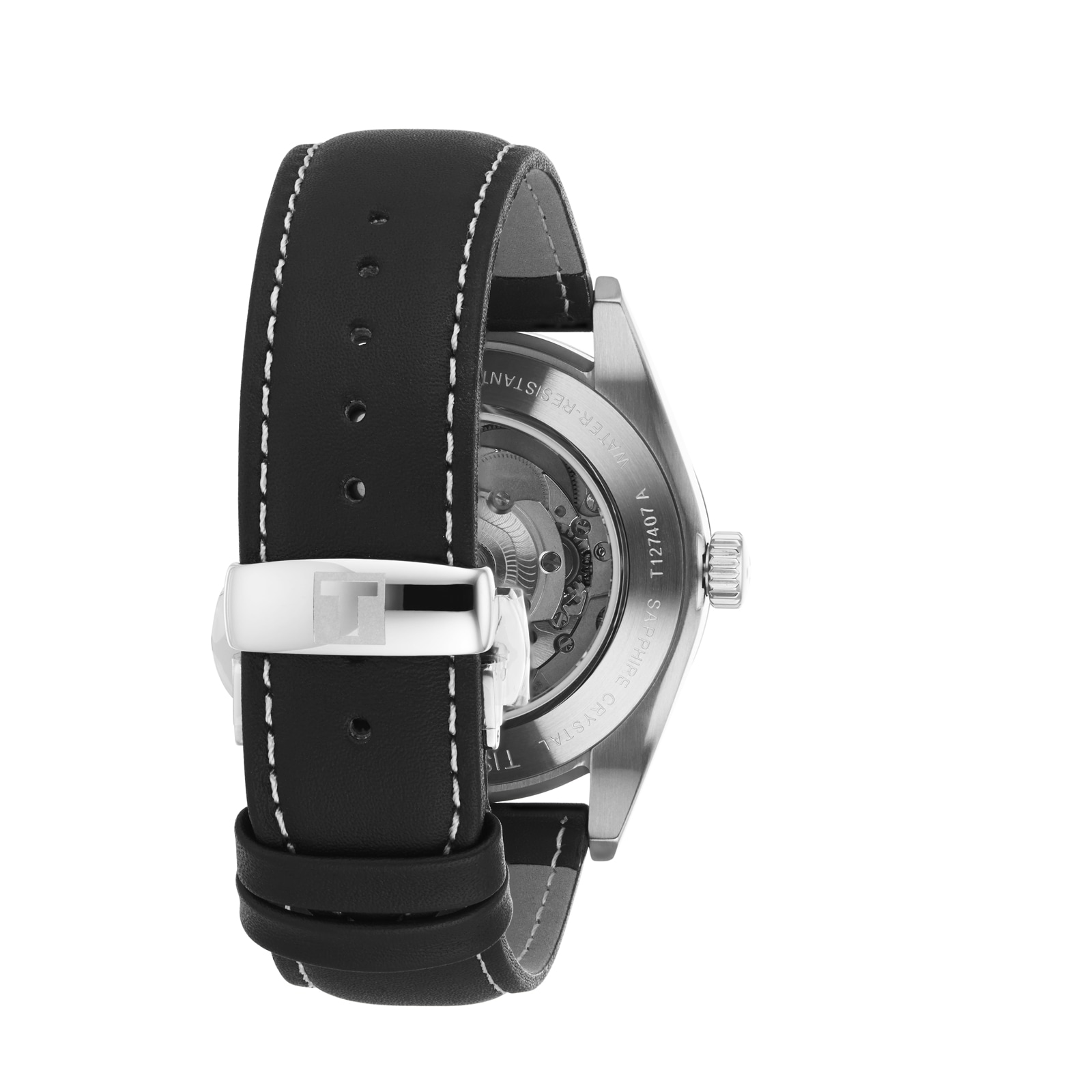 Tissot T-Classic Automatic Watch - 40mm Black Dial & Stainless Steel Case - Image 4