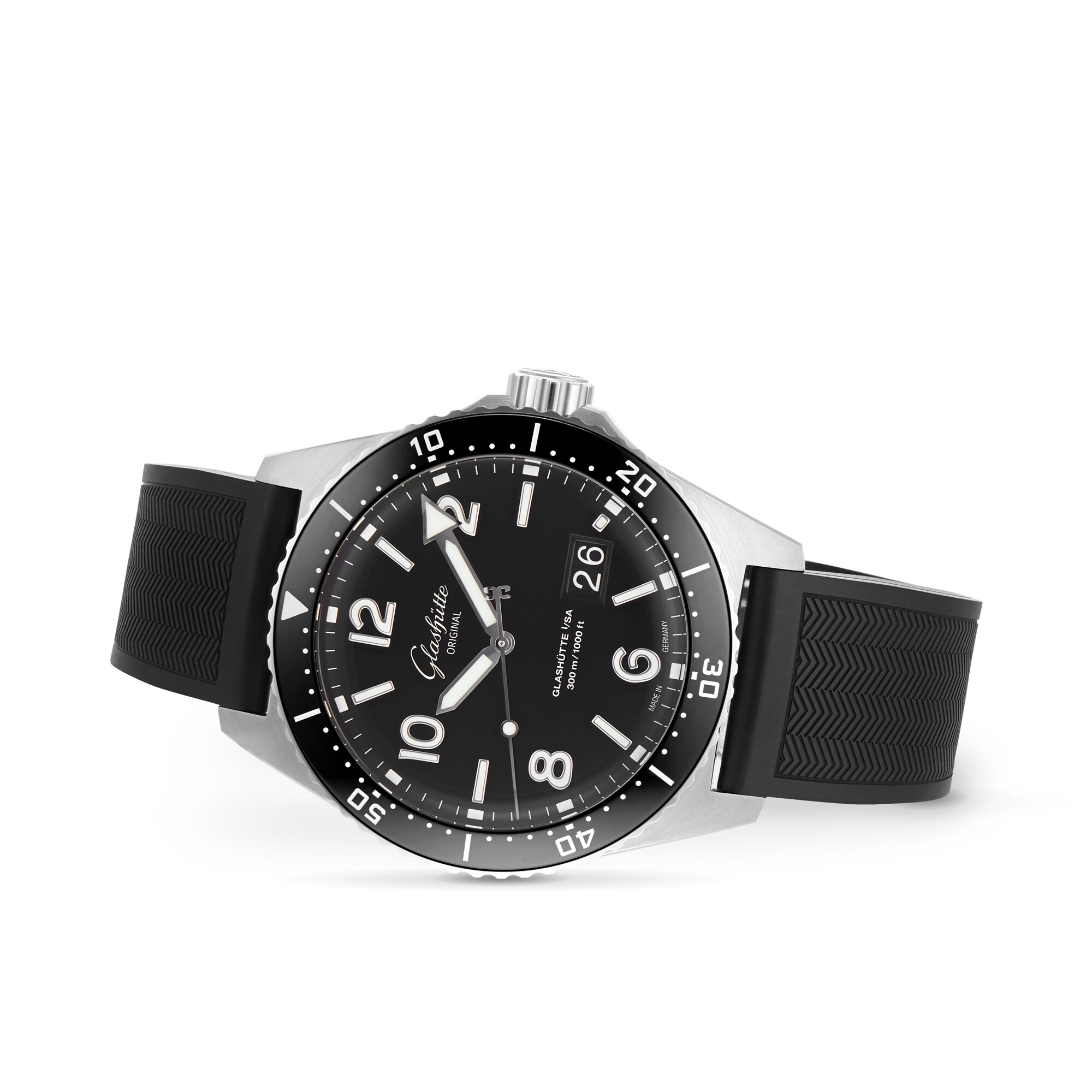 Glashuette Original SeaQ Automatic Black - 43.2mm Stainless Steel - 300m Water Resistant - Image 3