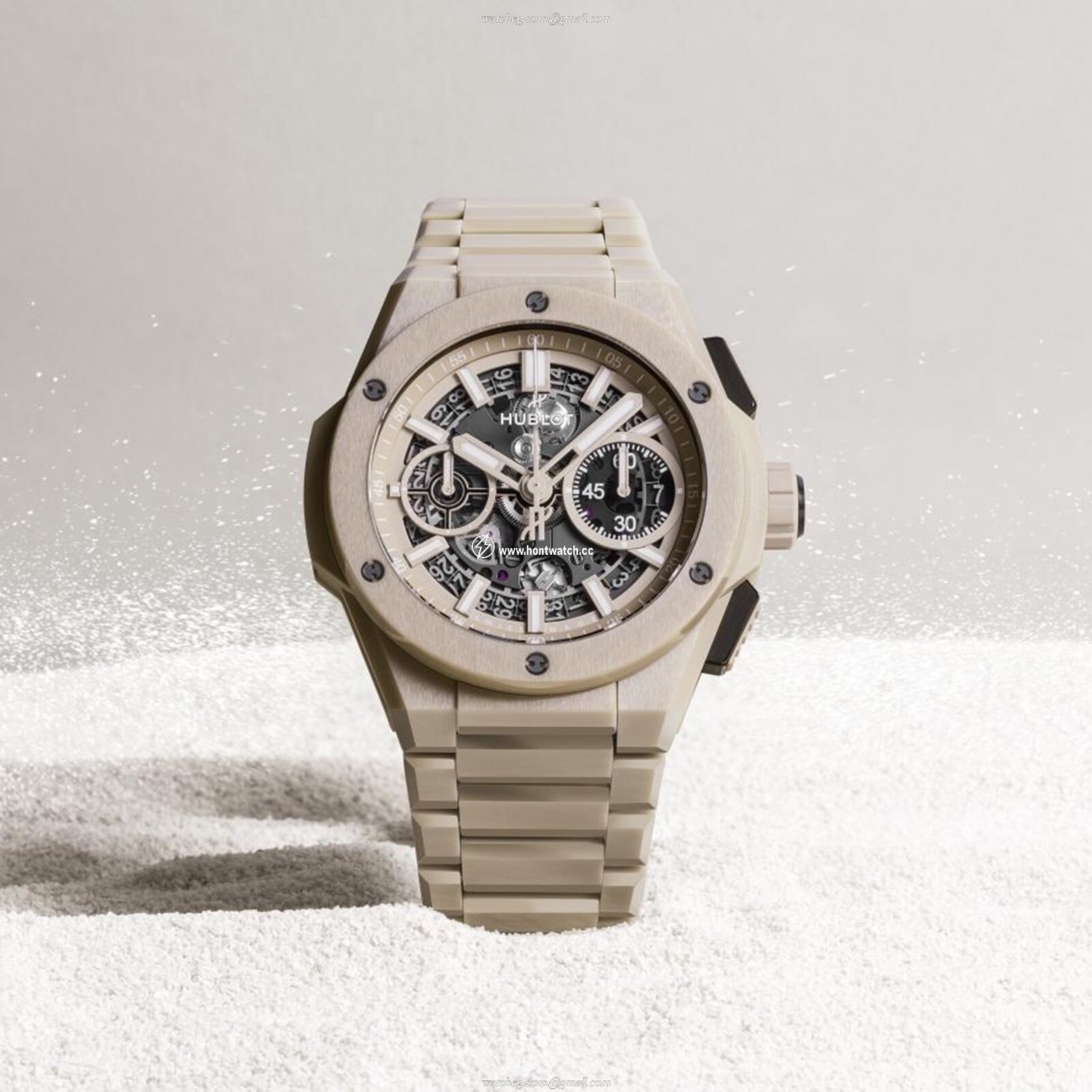 Hublot Big Bang 42mm Ceramic Automatic Skeleton Watch - 100M Water Resistant - Image 2