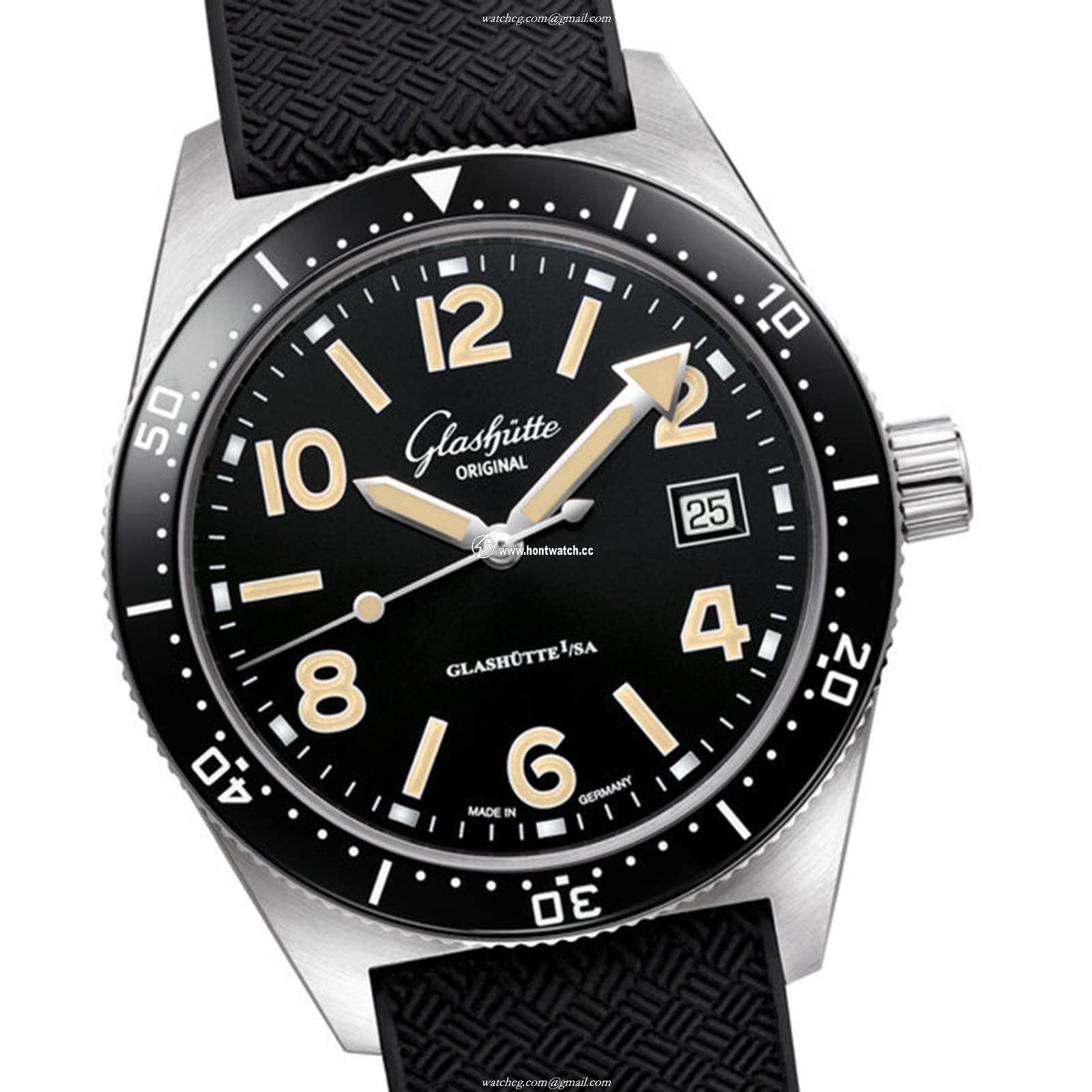 Glashuette Original SeaQ 39.5mm Automatic Black Dial - Stainless Steel - Image 2