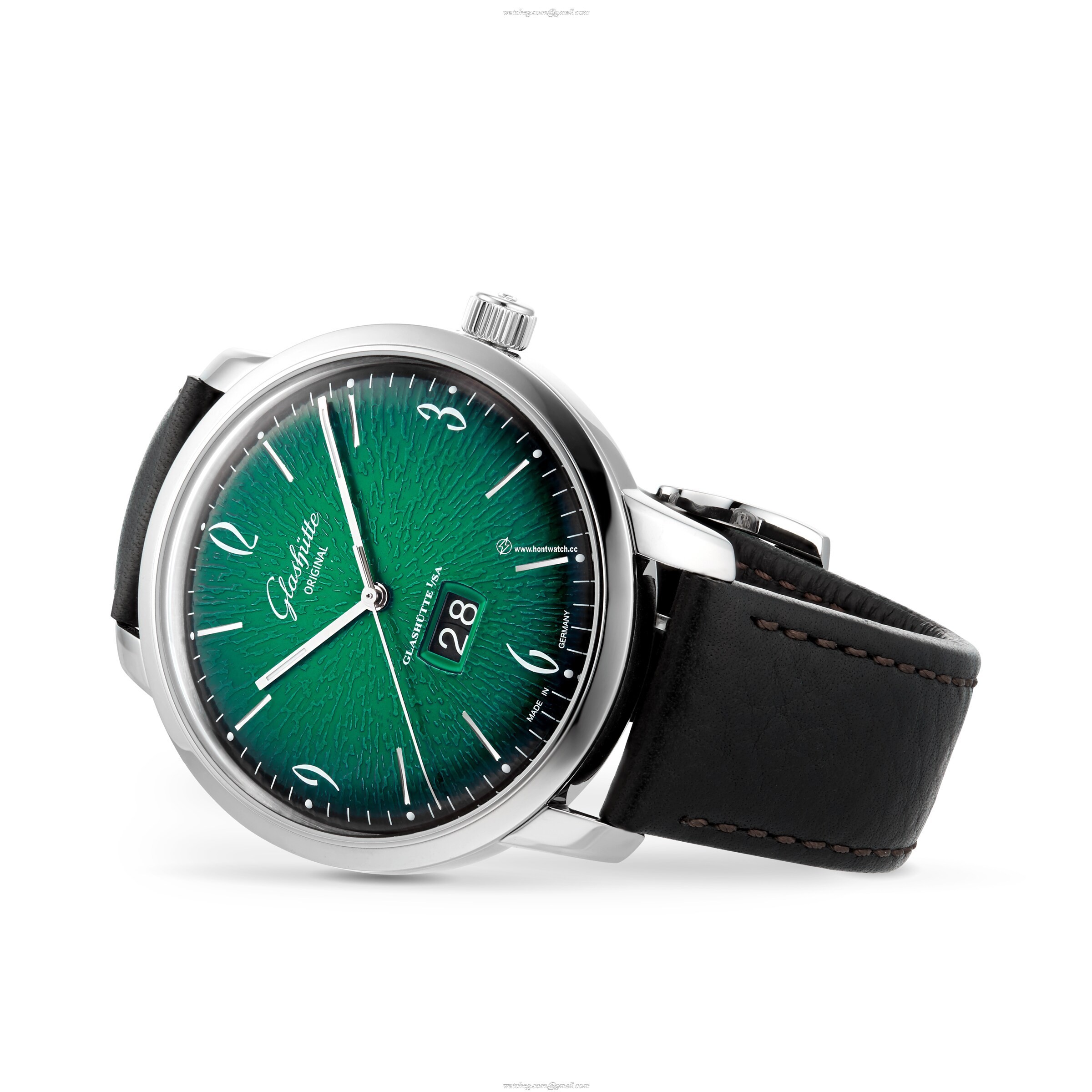 Glashutte Original Vintage Automatic Watch - Green Dial - Stainless Steel - Image 2