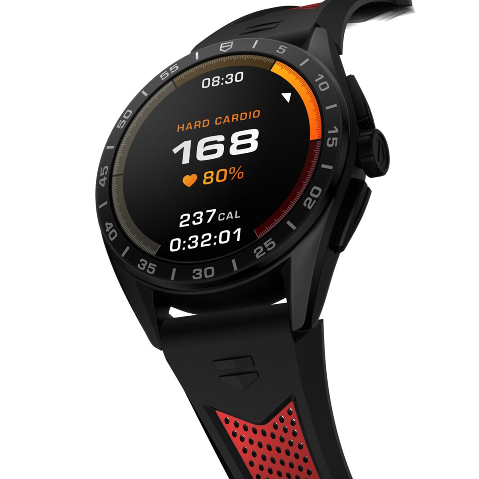 TAG Heuer Connected Smart Watch - 42mm Carbon Case - Black Dial - 100M Water Resistant - Image 3