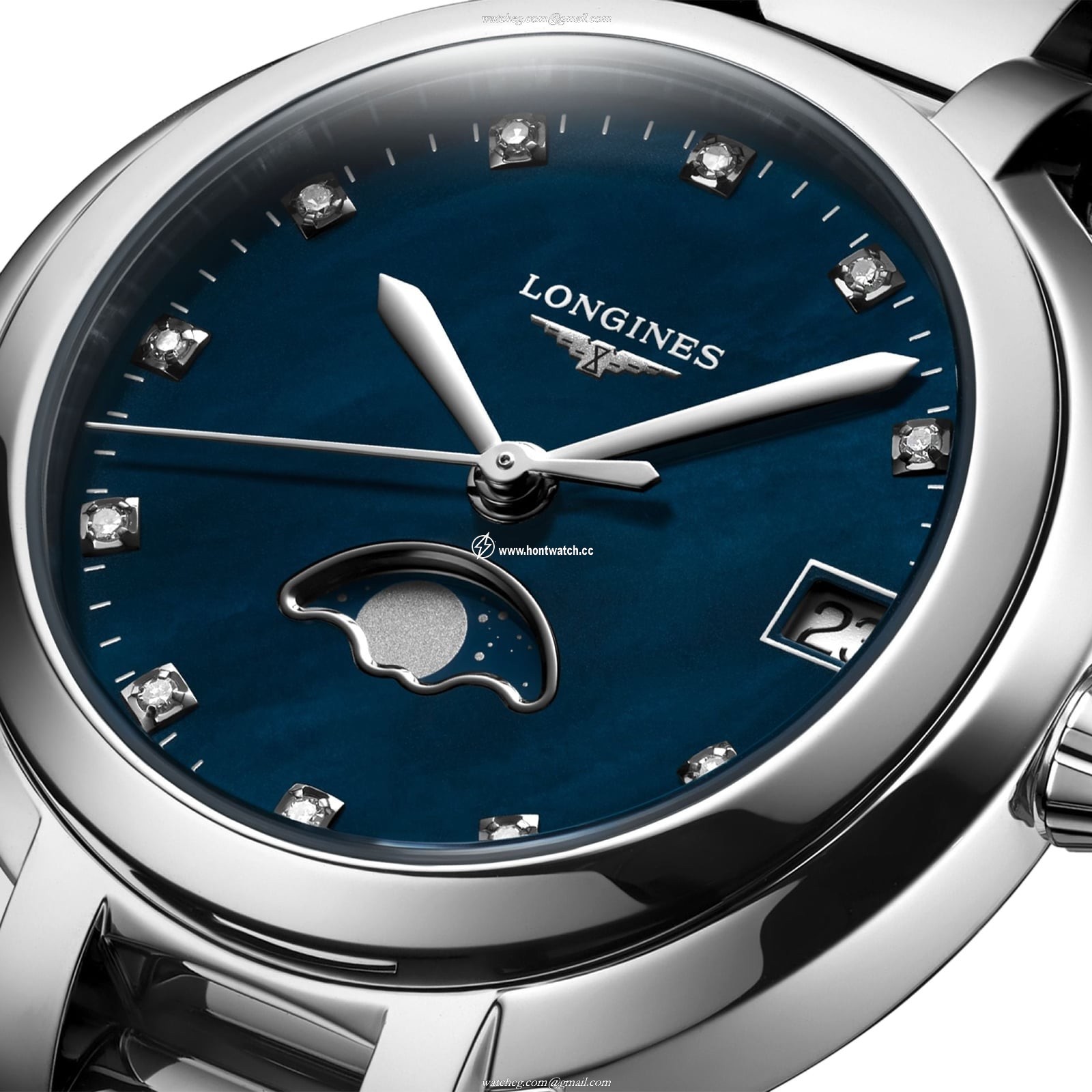 Longines Prima Luna L81154986 | Blue Dial | Diamond Markers | 30.5mm - Image 2