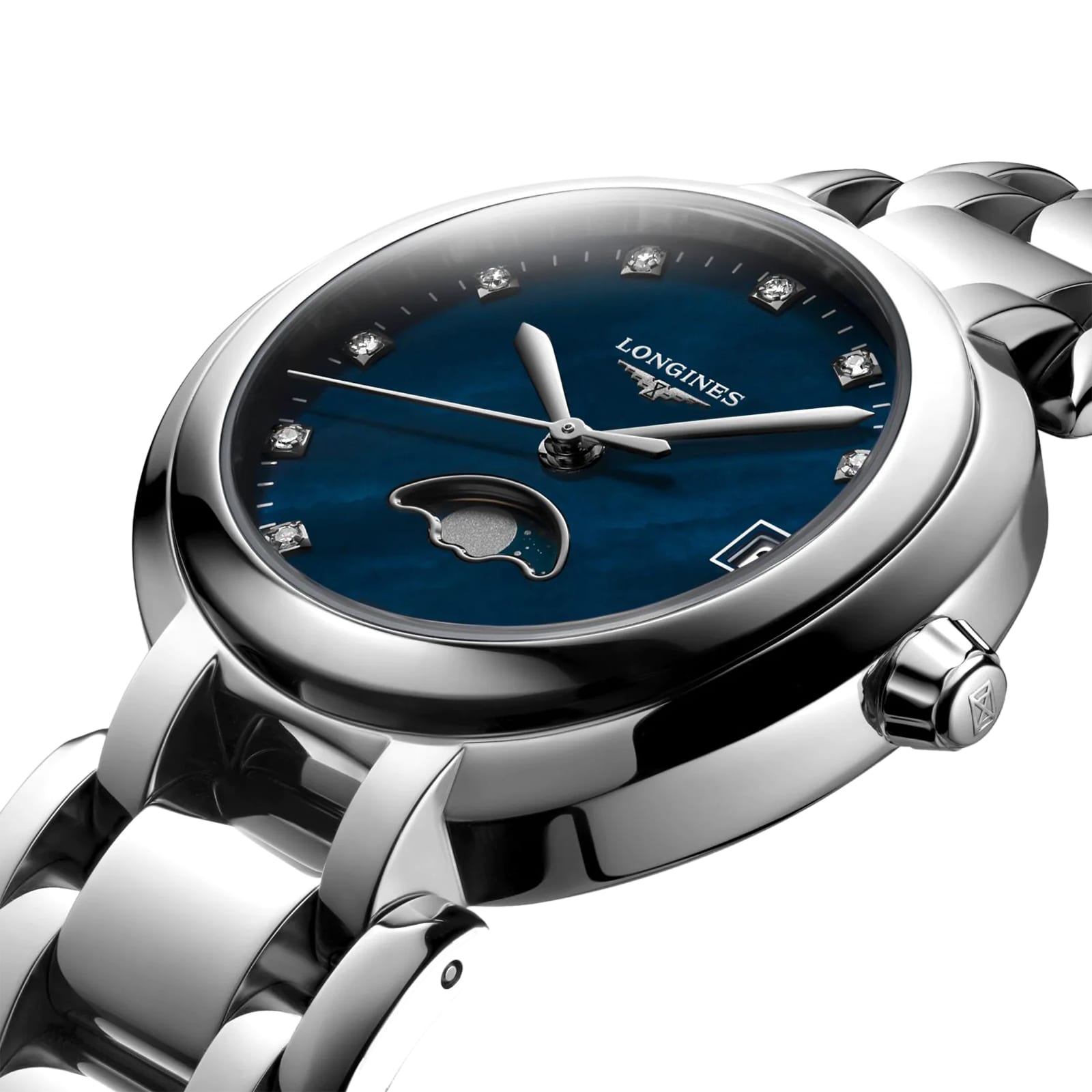 Longines Prima Luna L81154986 | Blue Dial | Diamond Markers | 30.5mm - Image 3