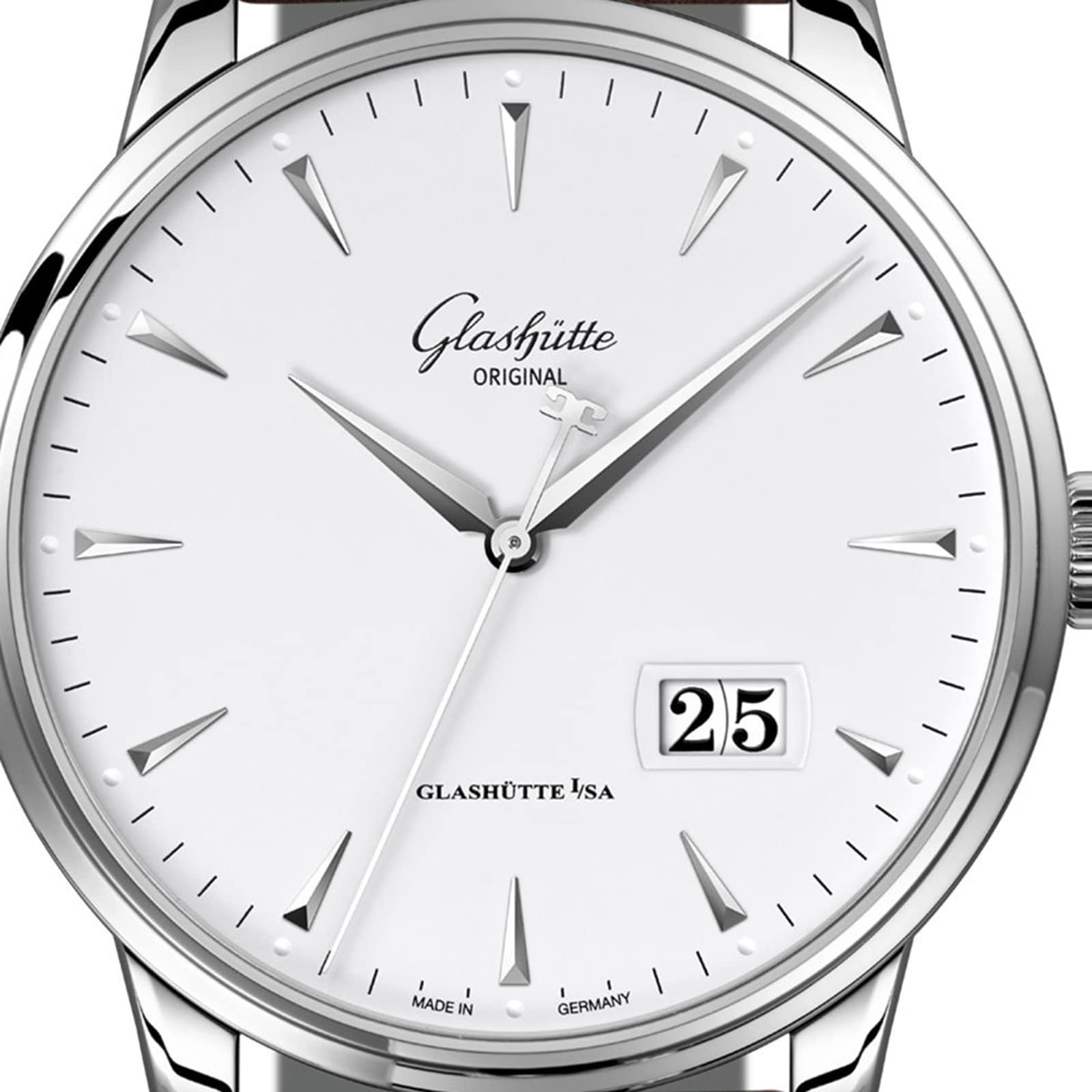 Glashuette Original Senator Automatic - White Dial Stainless Steel Watch - Image 4