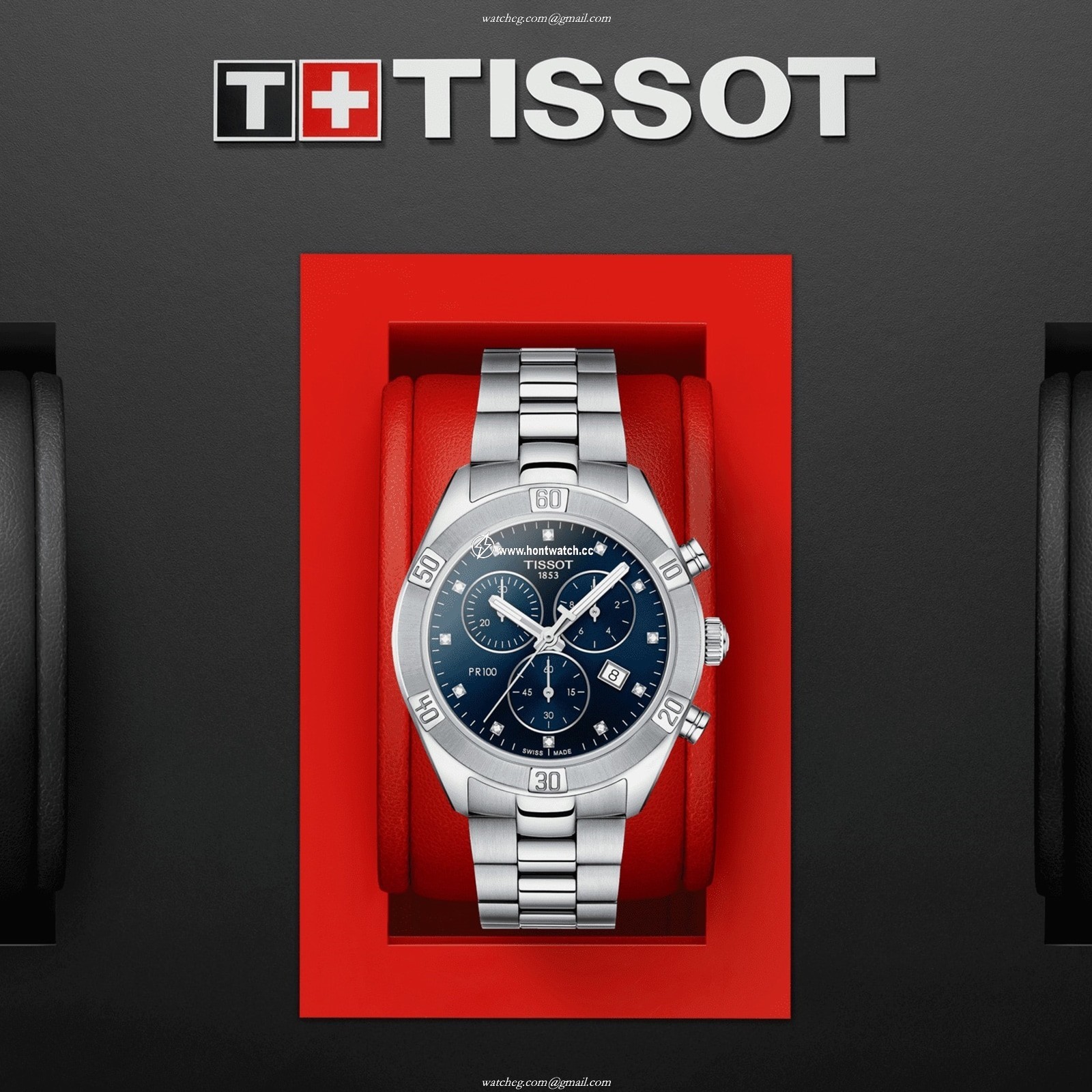 Tissot T-Classic PR 100 | 38mm Blue Dial | Diamond Markers | Quartz Watch - Image 2
