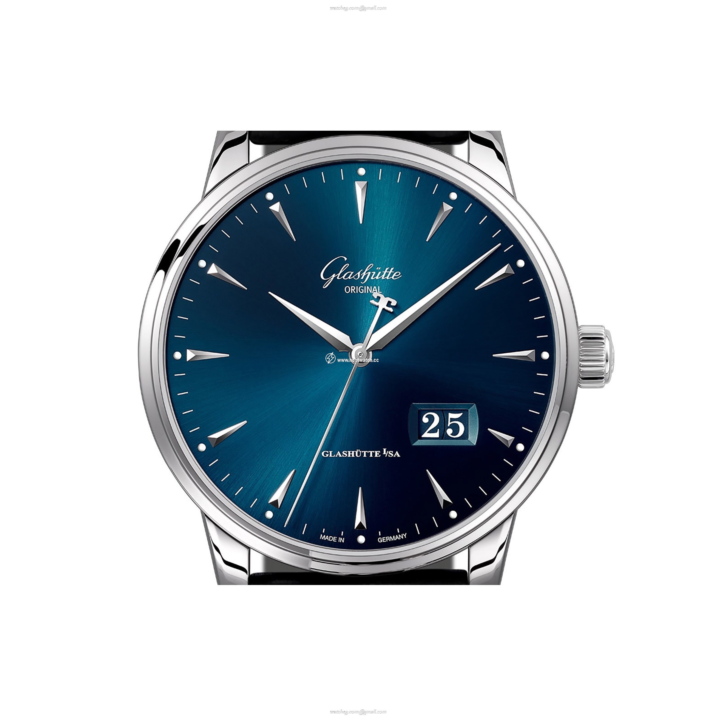 Glashuette Original Senator Automatic Watch - Blue Dial | Stainless Steel - Image 2