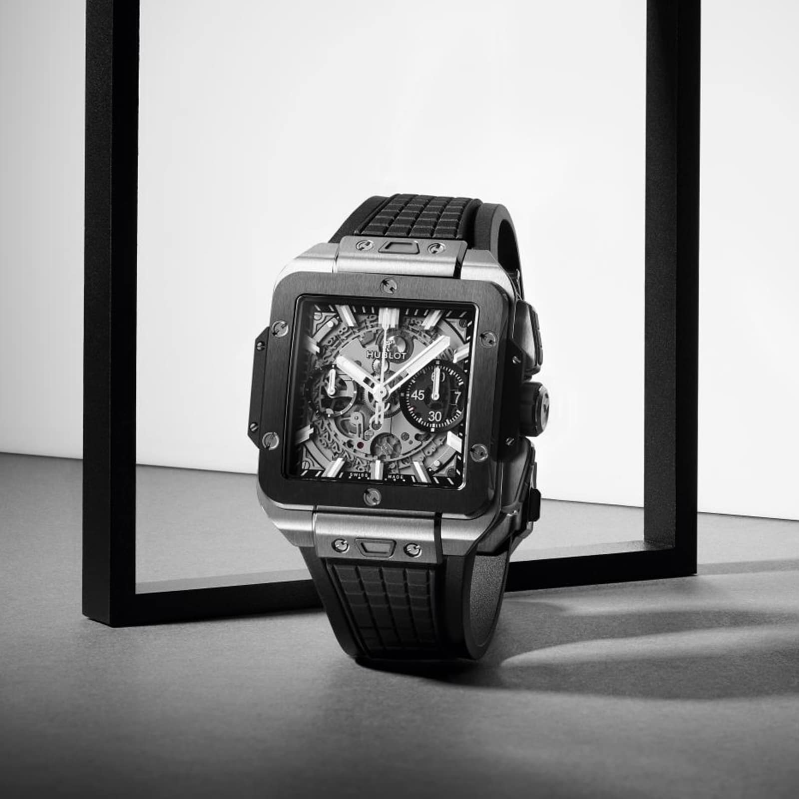 Hublot Square Bang 821.NM.0170.RX - 42mm Ceramic Automatic Skeleton Watch - Image 3