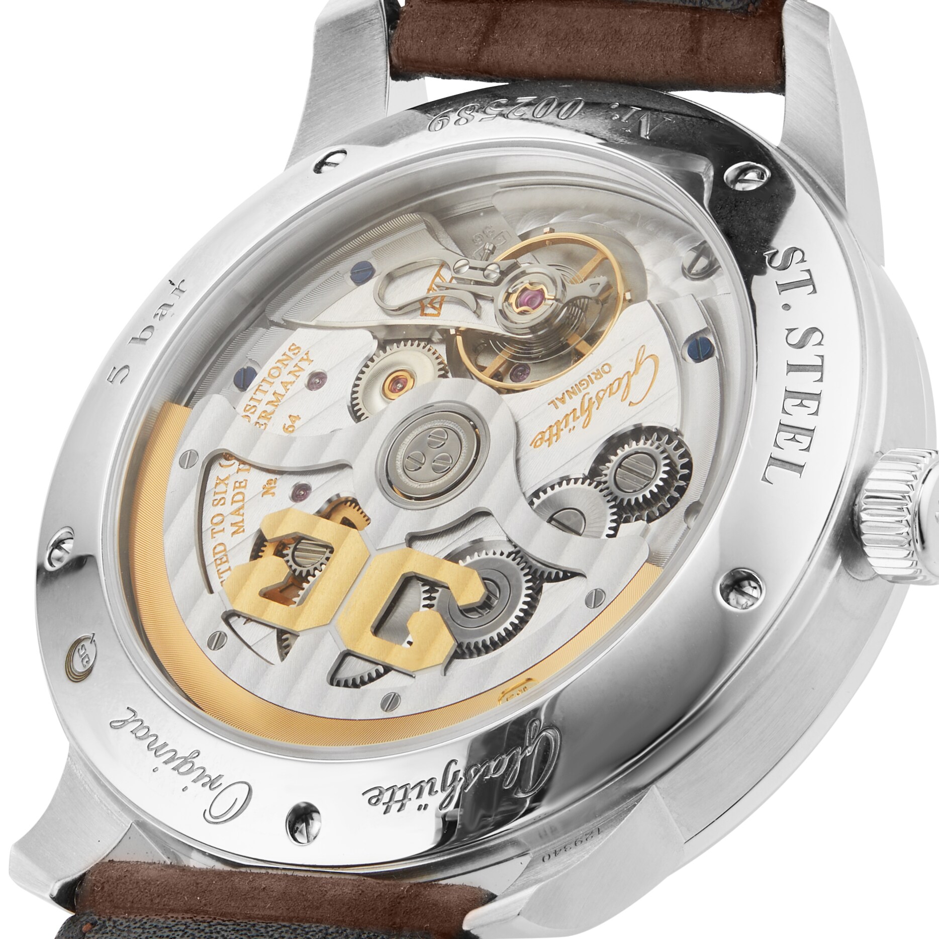 Glashuette Original Senator Automatic Watch - White Dial Stainless Steel - Image 3