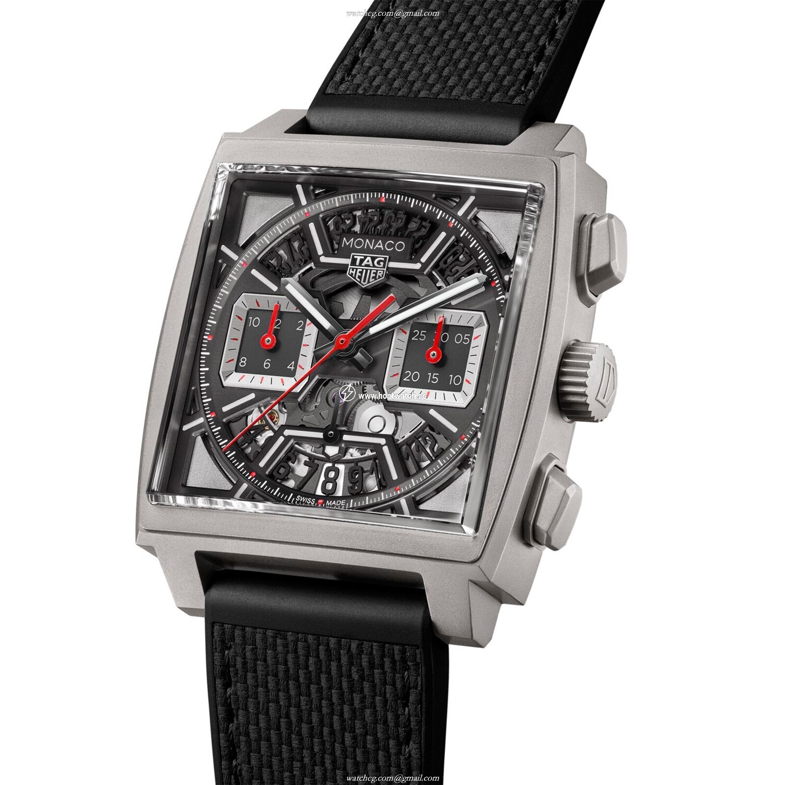 TAG Heuer Monaco CBL2183.FT6236 Titanium Automatic Watch - 39mm Black Dial - Image 2