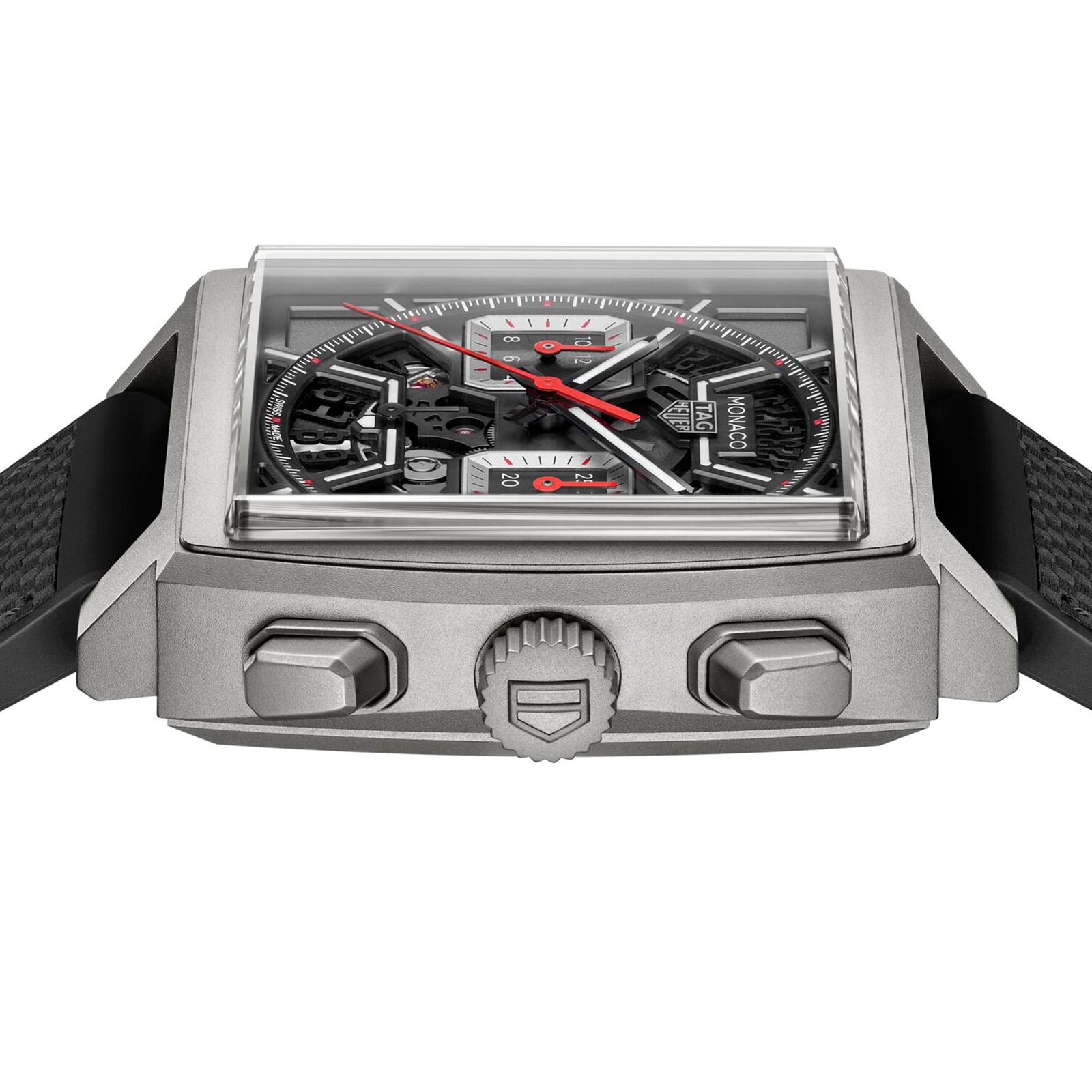 TAG Heuer Monaco CBL2183.FT6236 Titanium Automatic Watch - 39mm Black Dial - Image 4