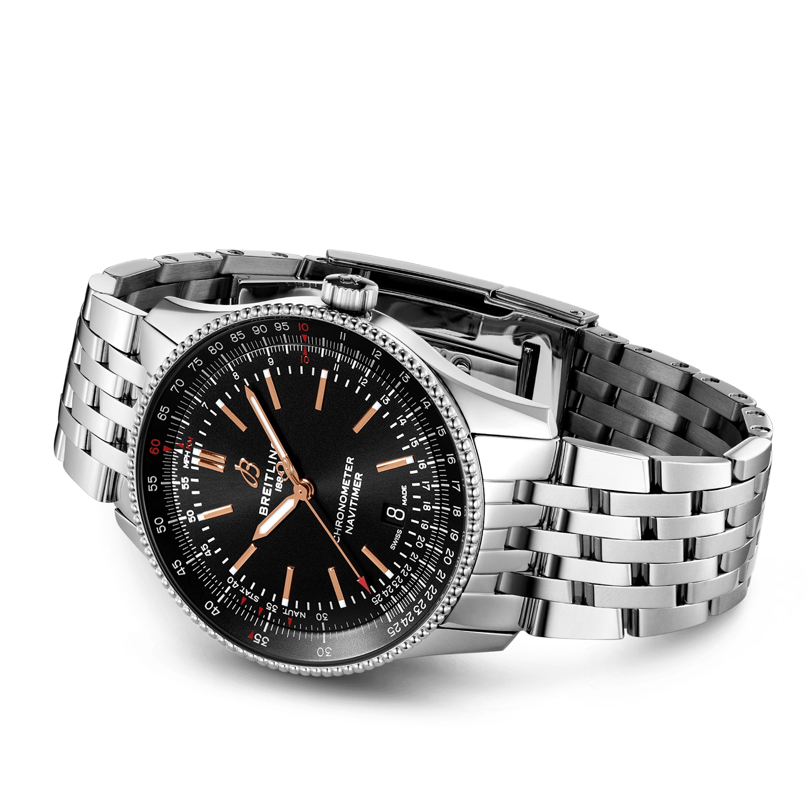 Breitling Navitimer 41 Automatic Black Dial - Stainless Steel Watch - Image 3