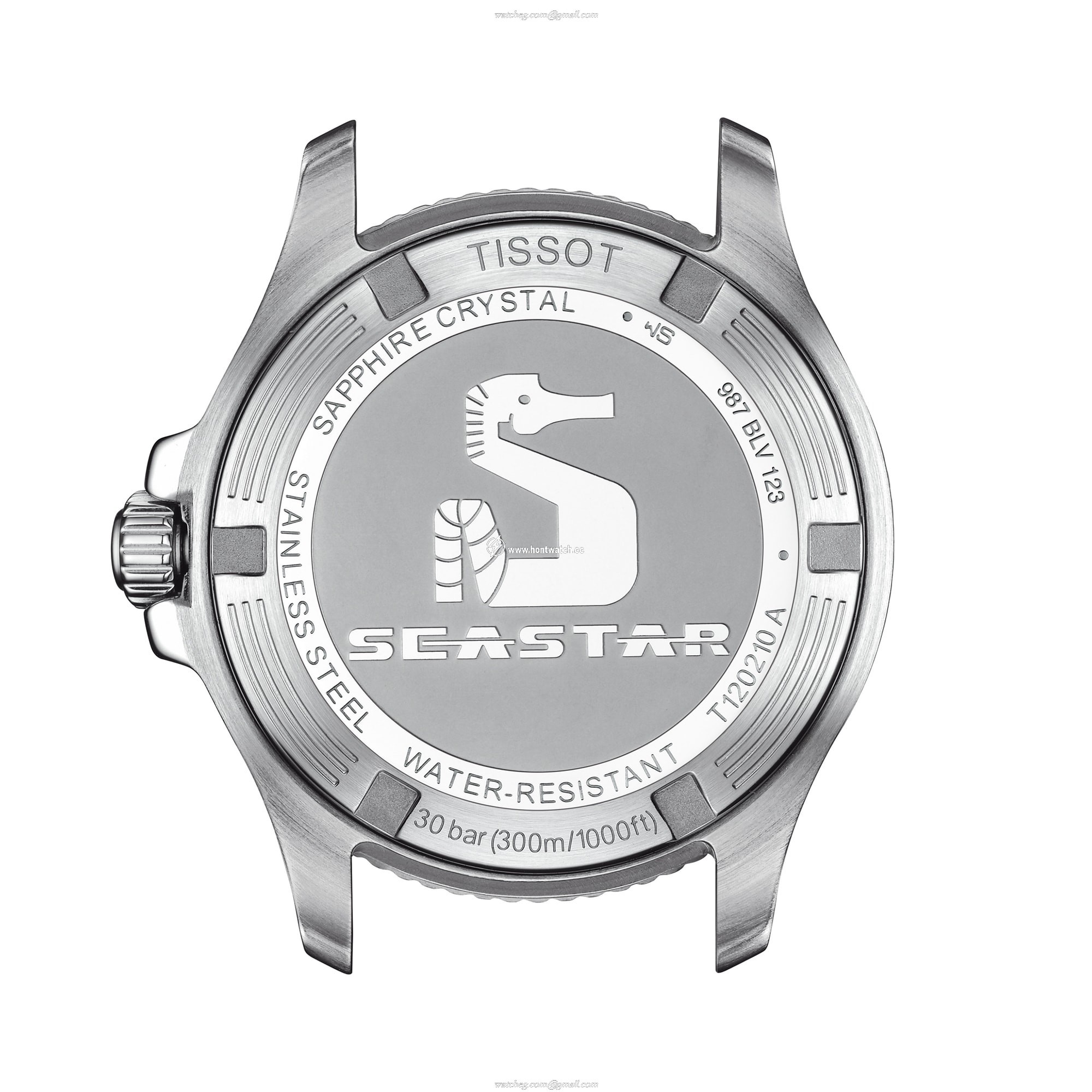 Tissot Seastar Quartz Watch - 36mm Black Dial - Stainless Steel & Gold PVD - Image 2