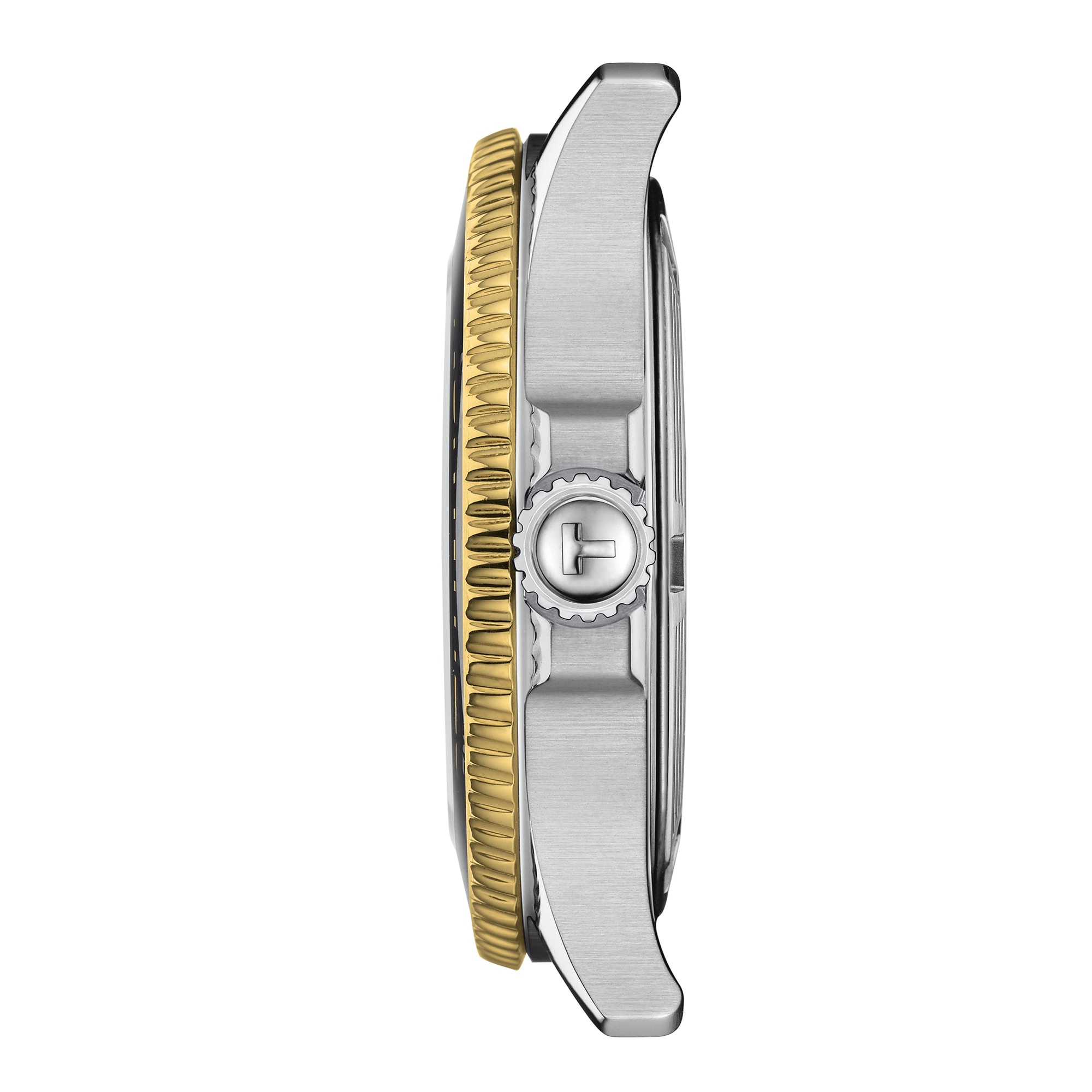 Tissot Seastar Quartz Watch - 36mm Black Dial - Stainless Steel & Gold PVD - Image 3