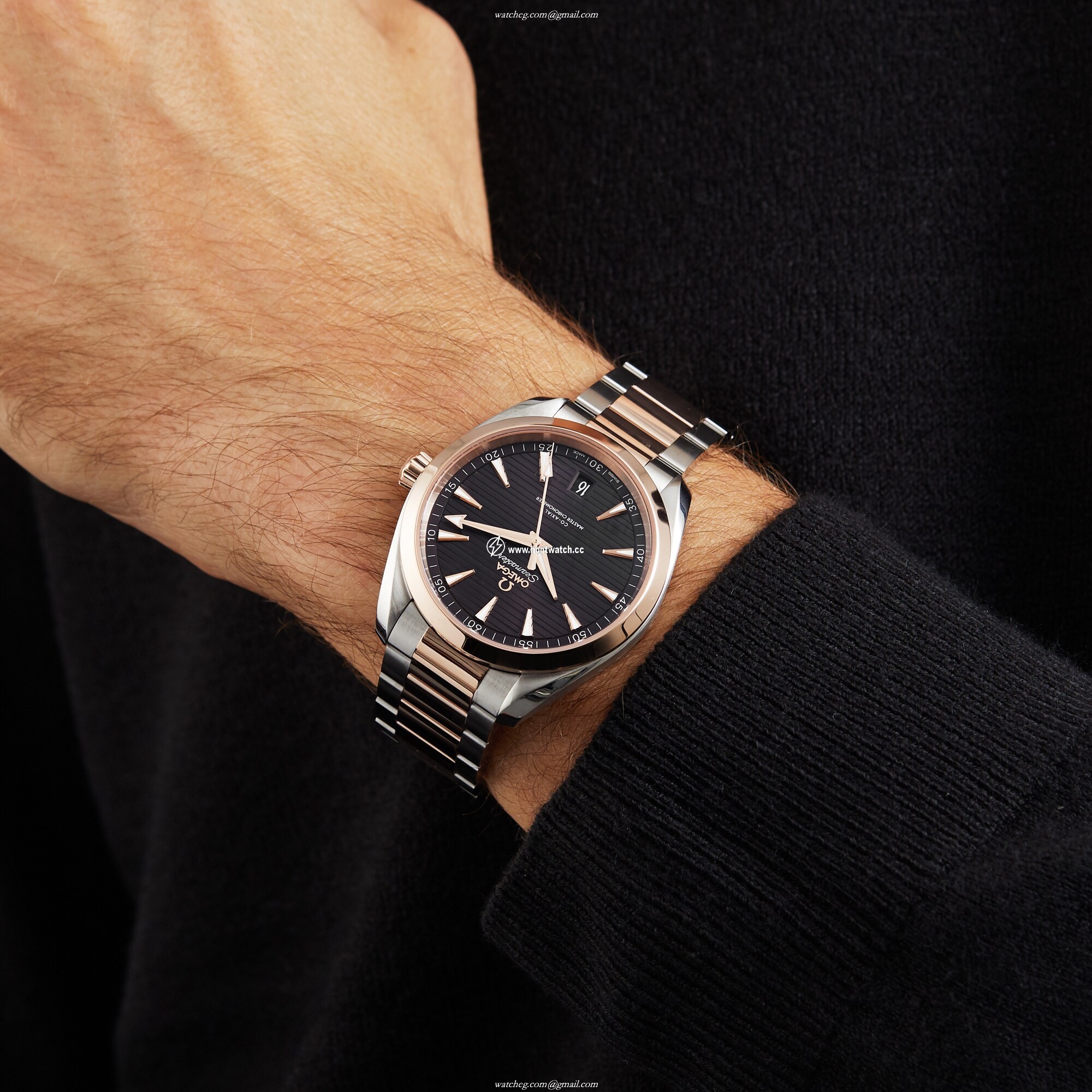 Omega Seamaster Aqua Terra 41mm Automatic Brown Dial Stainless Steel Watch - Image 2