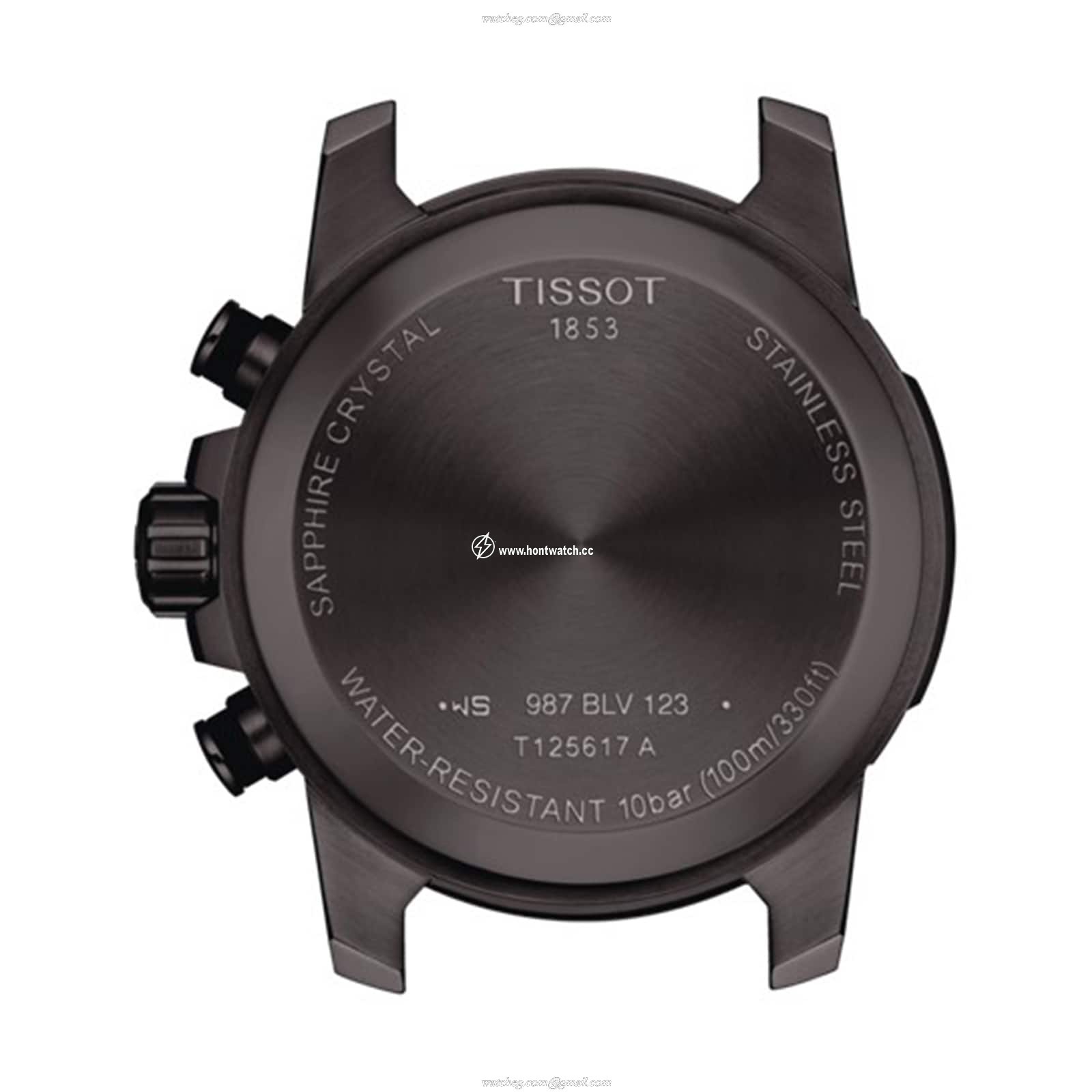 Tissot T-Sport Chrono Black Watch - 45.5mm Stainless Steel - Quartz - Image 2