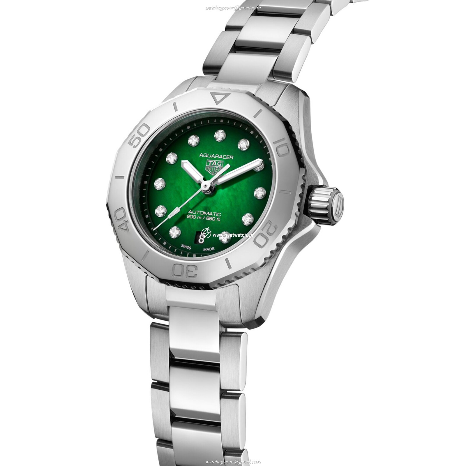 TAG Heuer Aquaracer WBP2415.BA0622 | 30mm Green Dial | Automatic - Image 2
