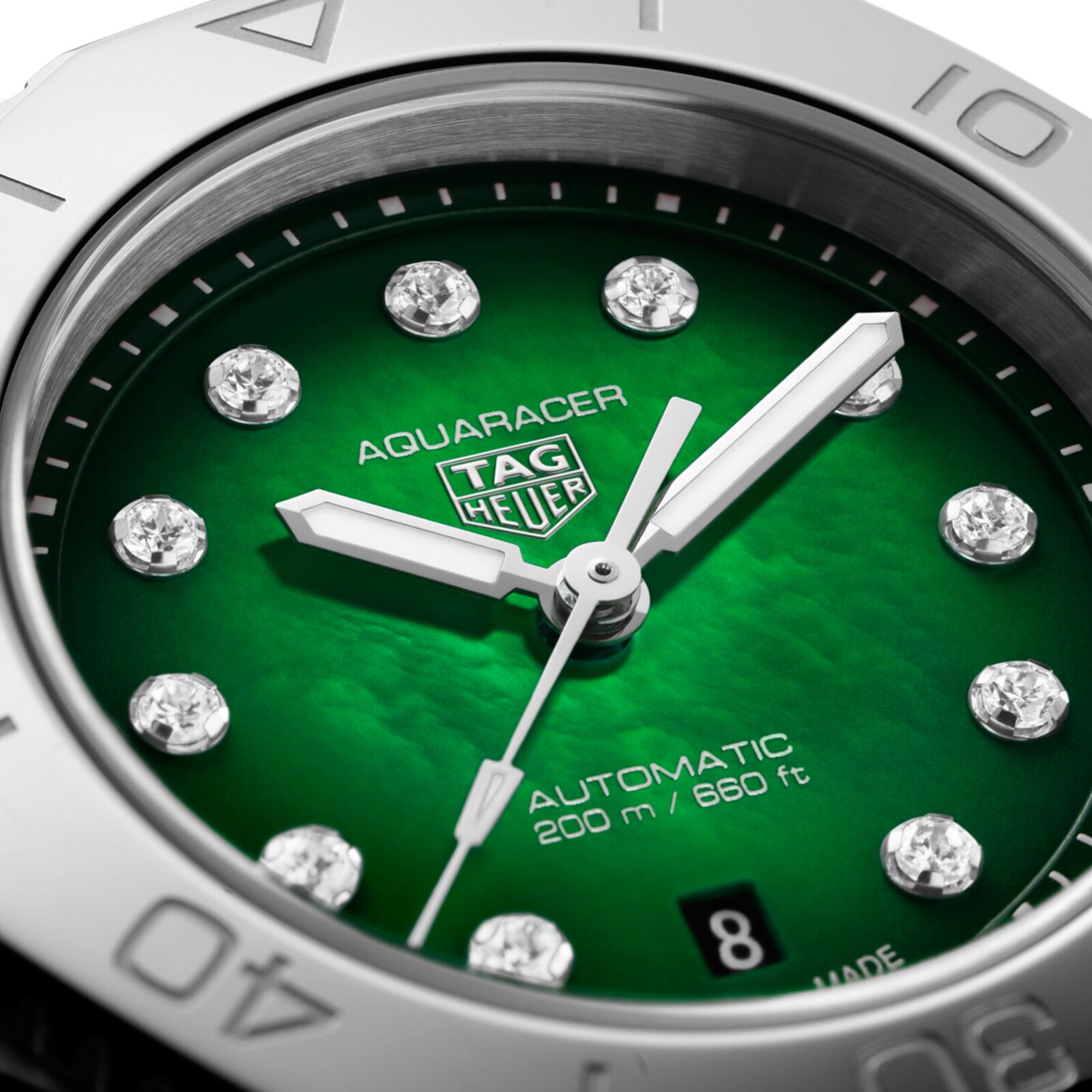 TAG Heuer Aquaracer WBP2415.BA0622 | 30mm Green Dial | Automatic - Image 3