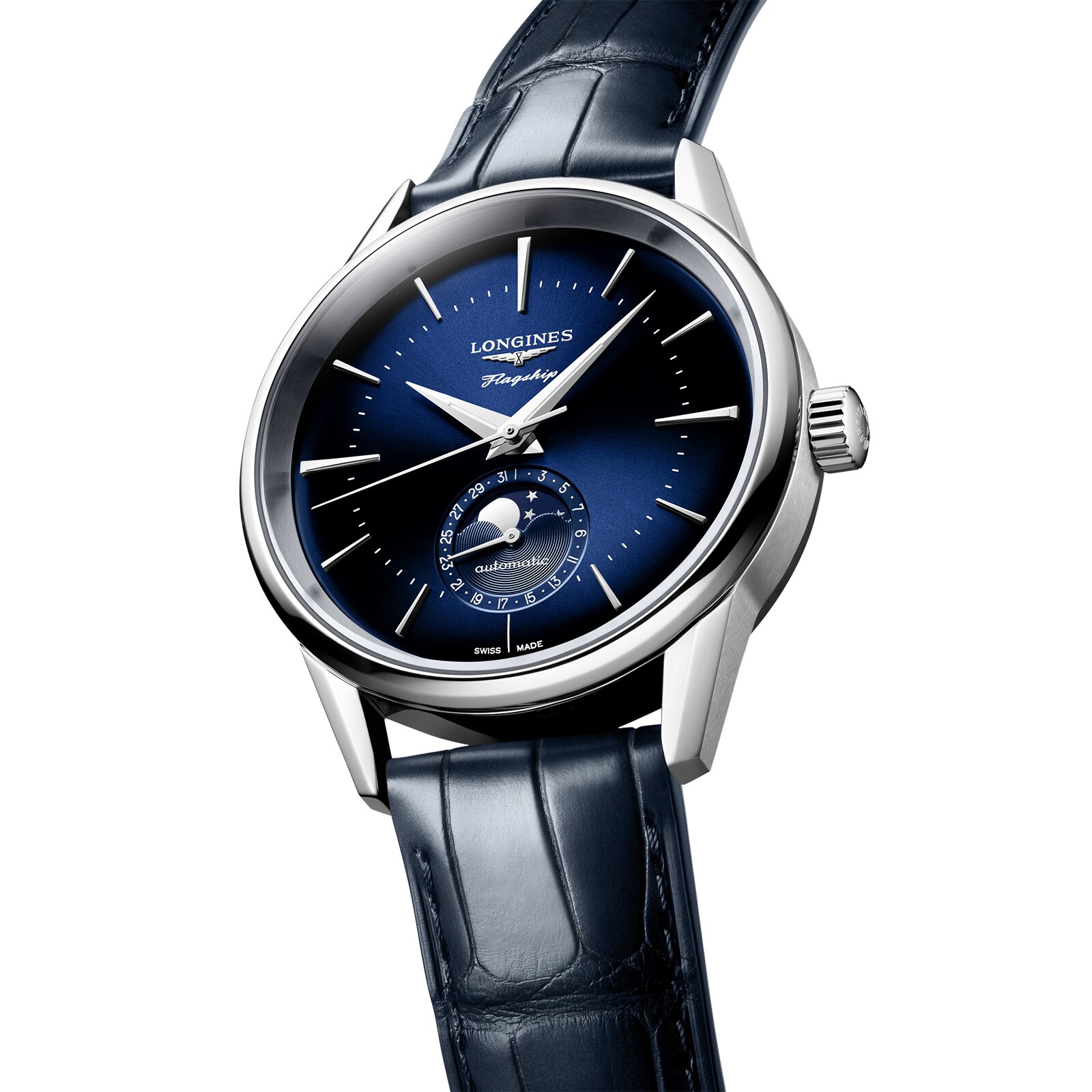 Longines L48154922 Automatic Watch - Blue Dial | Stainless Steel | 38.5mm - Image 3