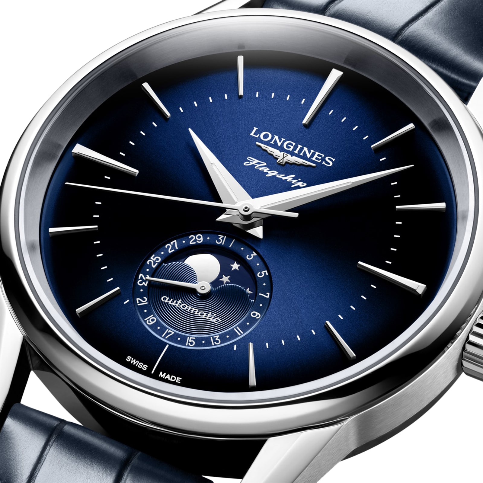 Longines L48154922 Automatic Watch - Blue Dial | Stainless Steel | 38.5mm - Image 4