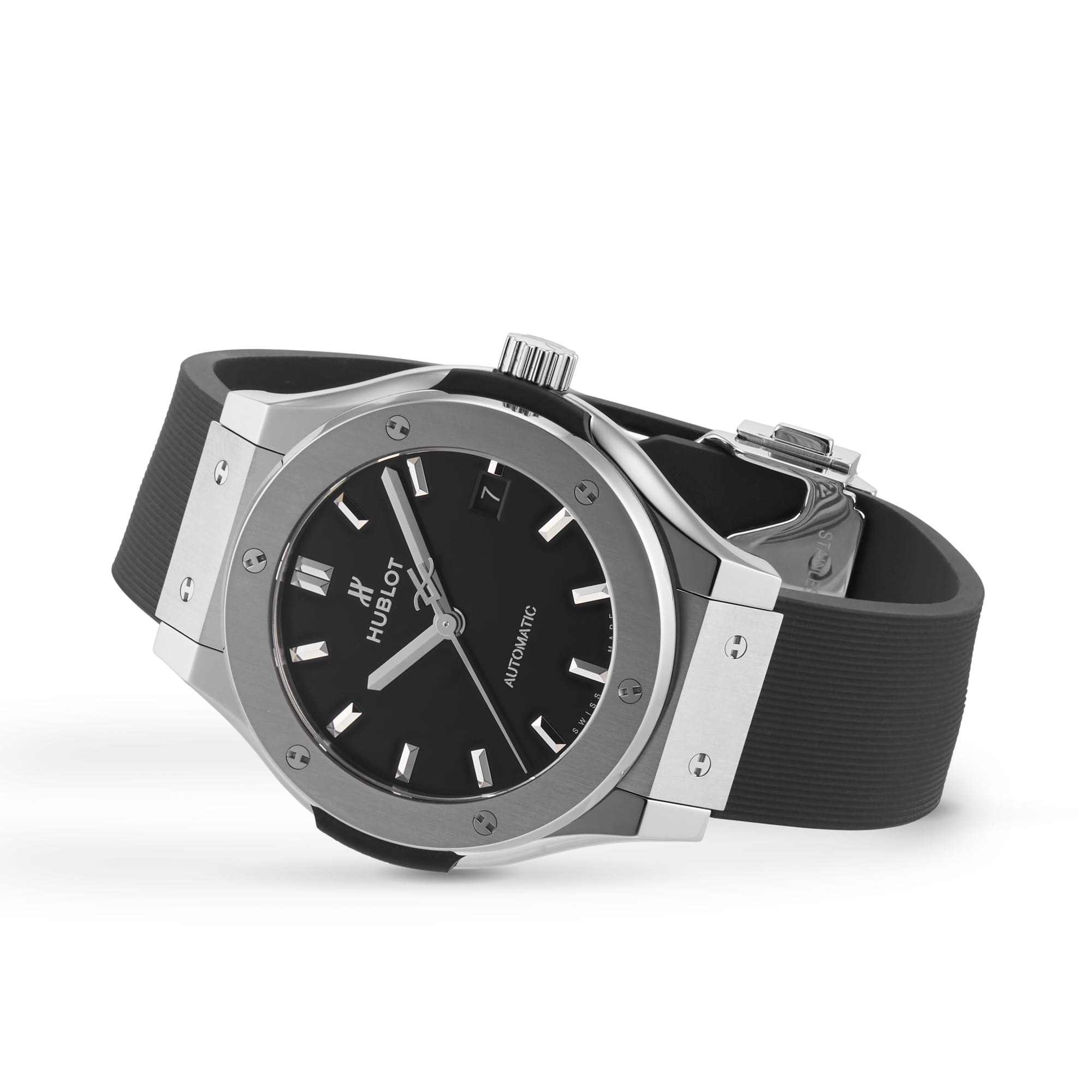 Hublot Classic Fusion Titanium Automatic Watch - 38mm Black Dial - Image 3