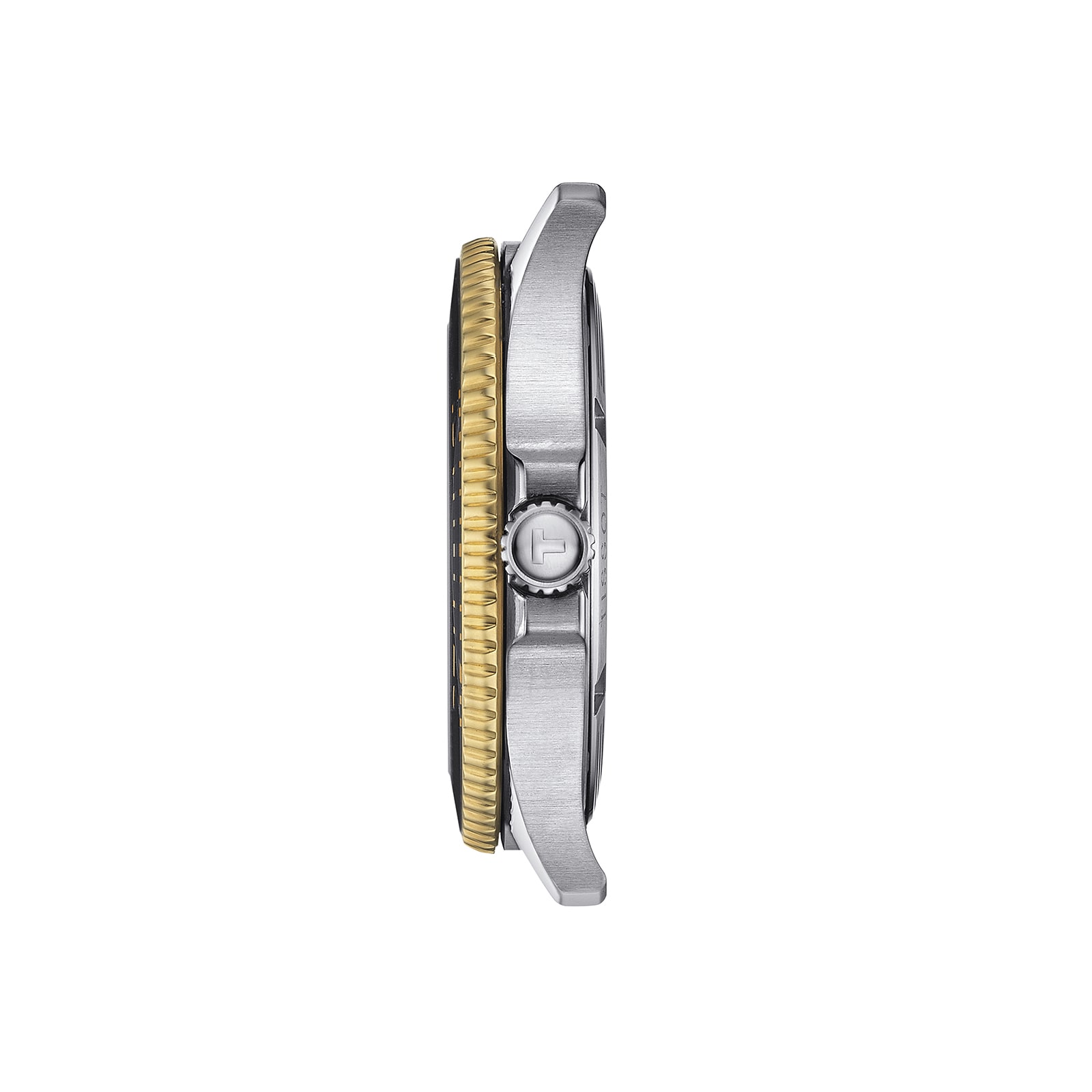 Tissot Seastar Quartz Watch - Black Dial - 40mm Stainless Steel & Gold - Image 3