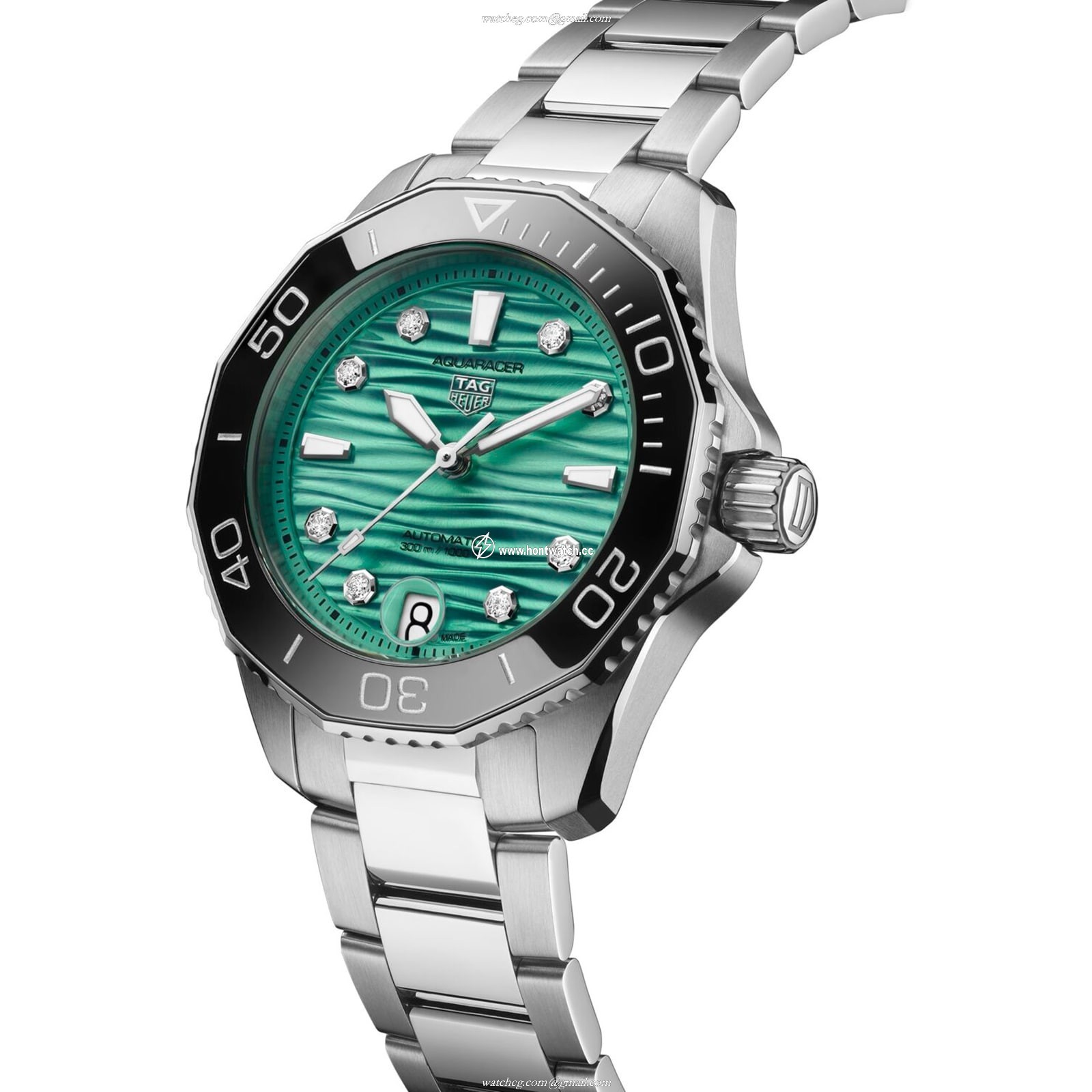 TAG Heuer Aquaracer WBP231K.BA0618 | 36mm Green Dial | Automatic Watch - Image 2