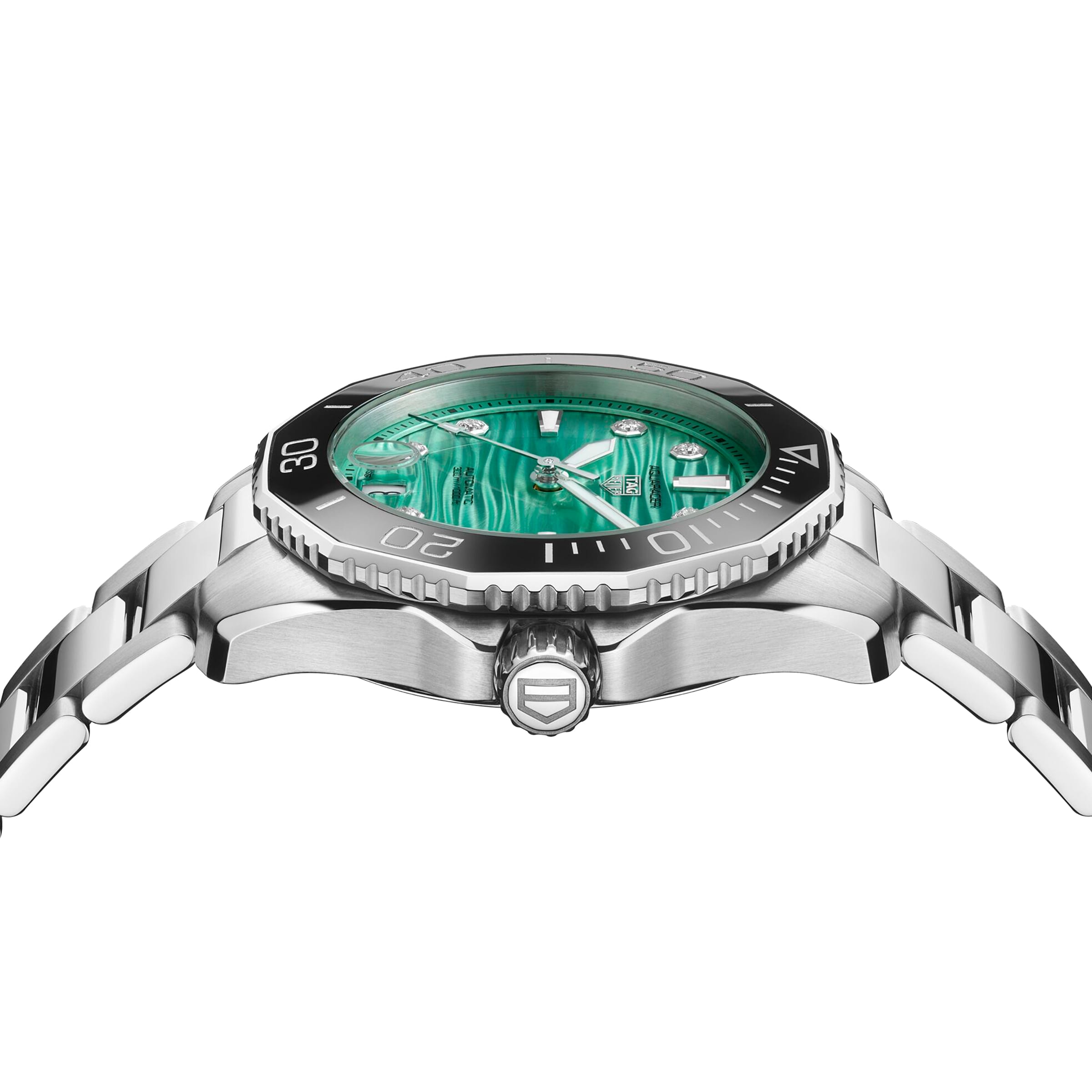 TAG Heuer Aquaracer WBP231K.BA0618 | 36mm Green Dial | Automatic Watch - Image 4