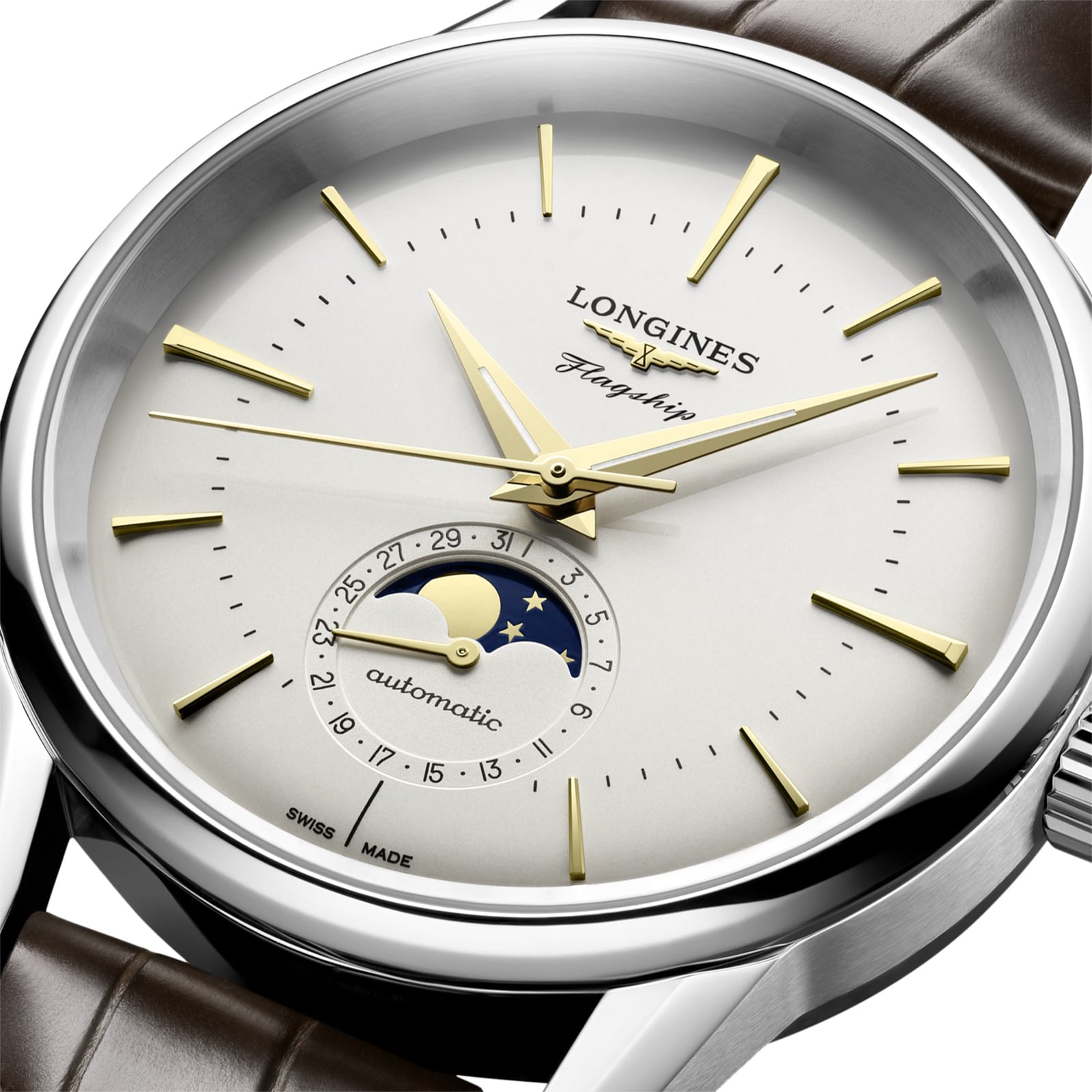 Longines L48154782 Automatic Watch - Silver Dial - Stainless Steel 38.5mm - Image 4