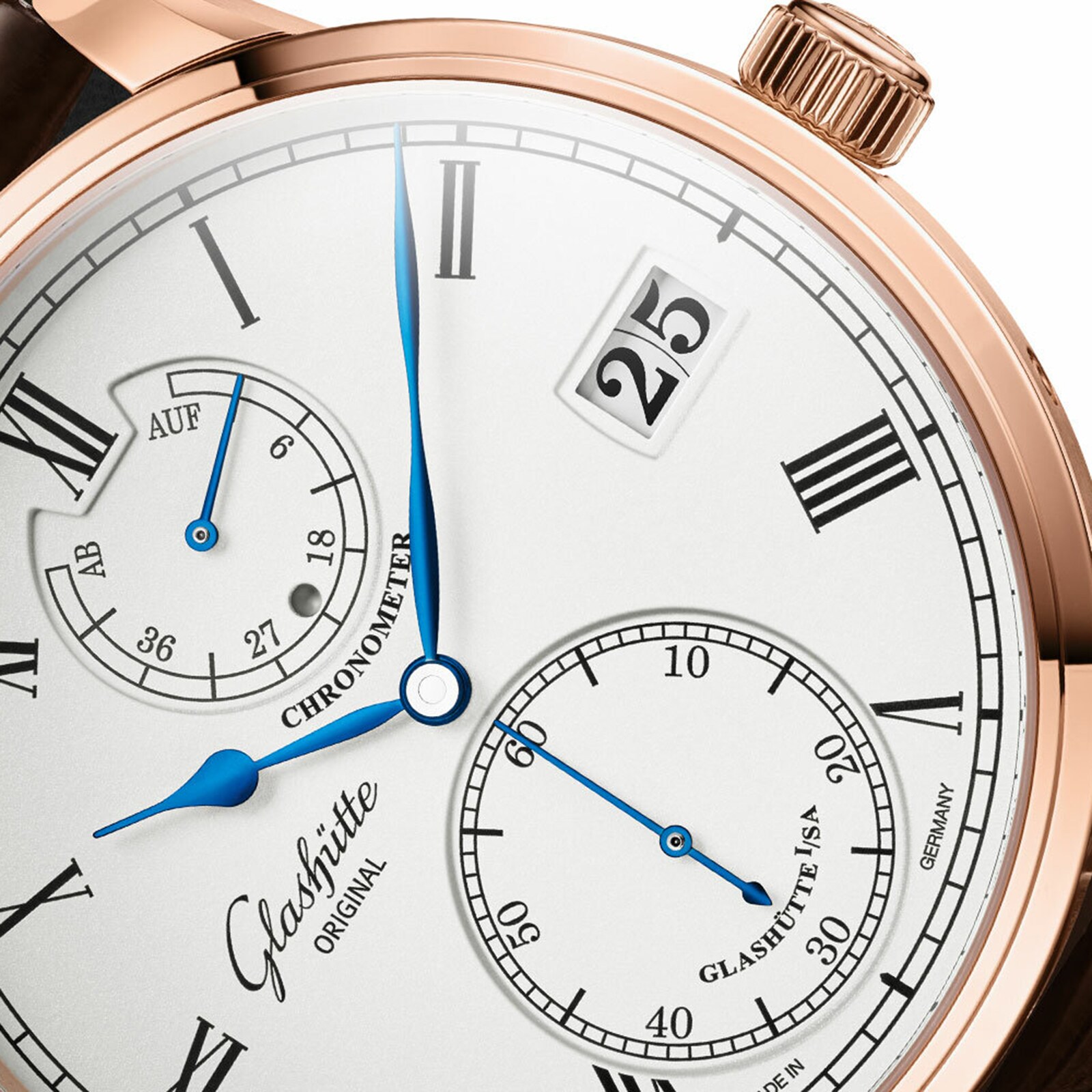 Glashuette Original Senator 1-58-01-02-05-30 | 18ct Rose Gold Manual Winding - Image 3