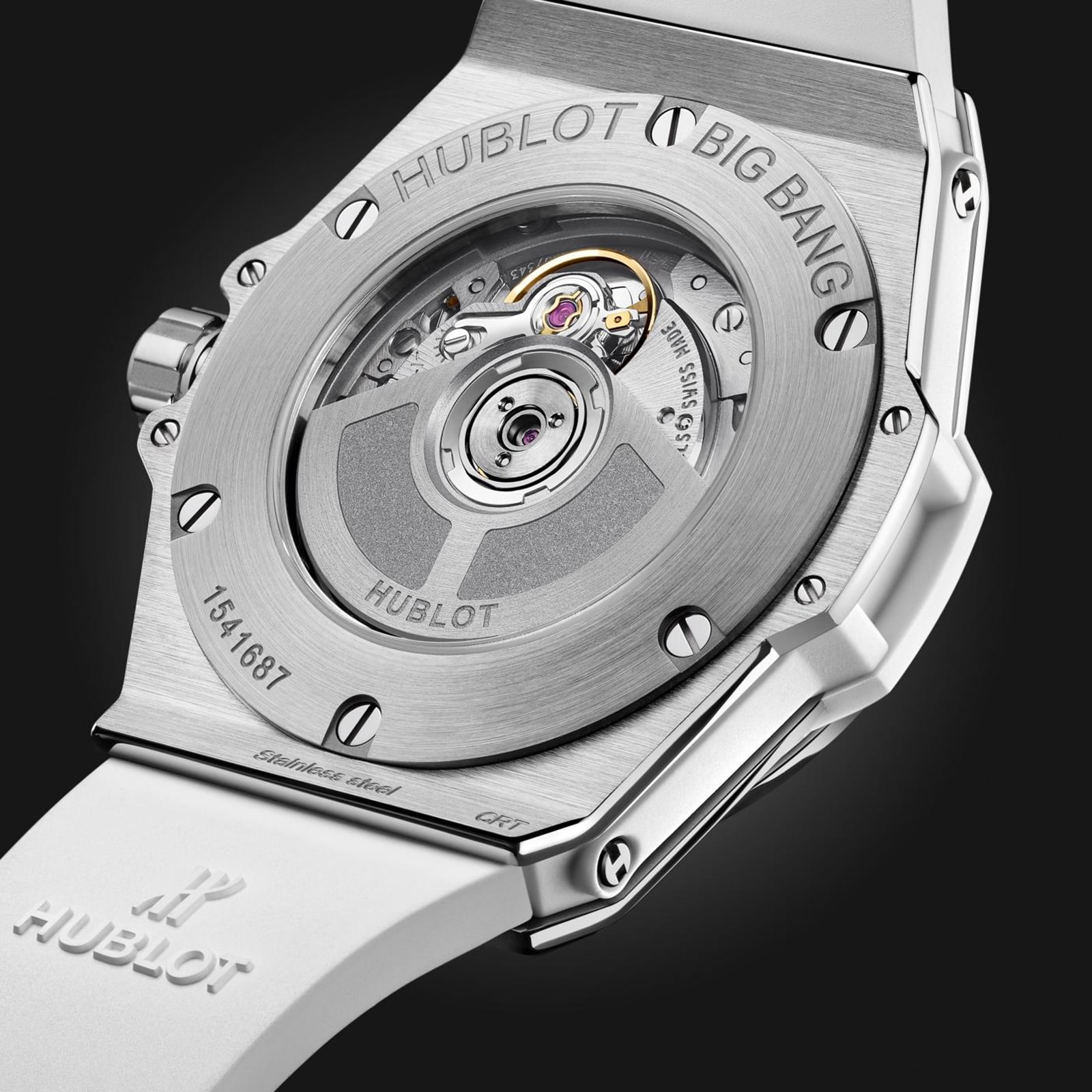 Hublot Big Bang 33mm Stainless Steel Automatic White Dial Diamond Watch - Image 3
