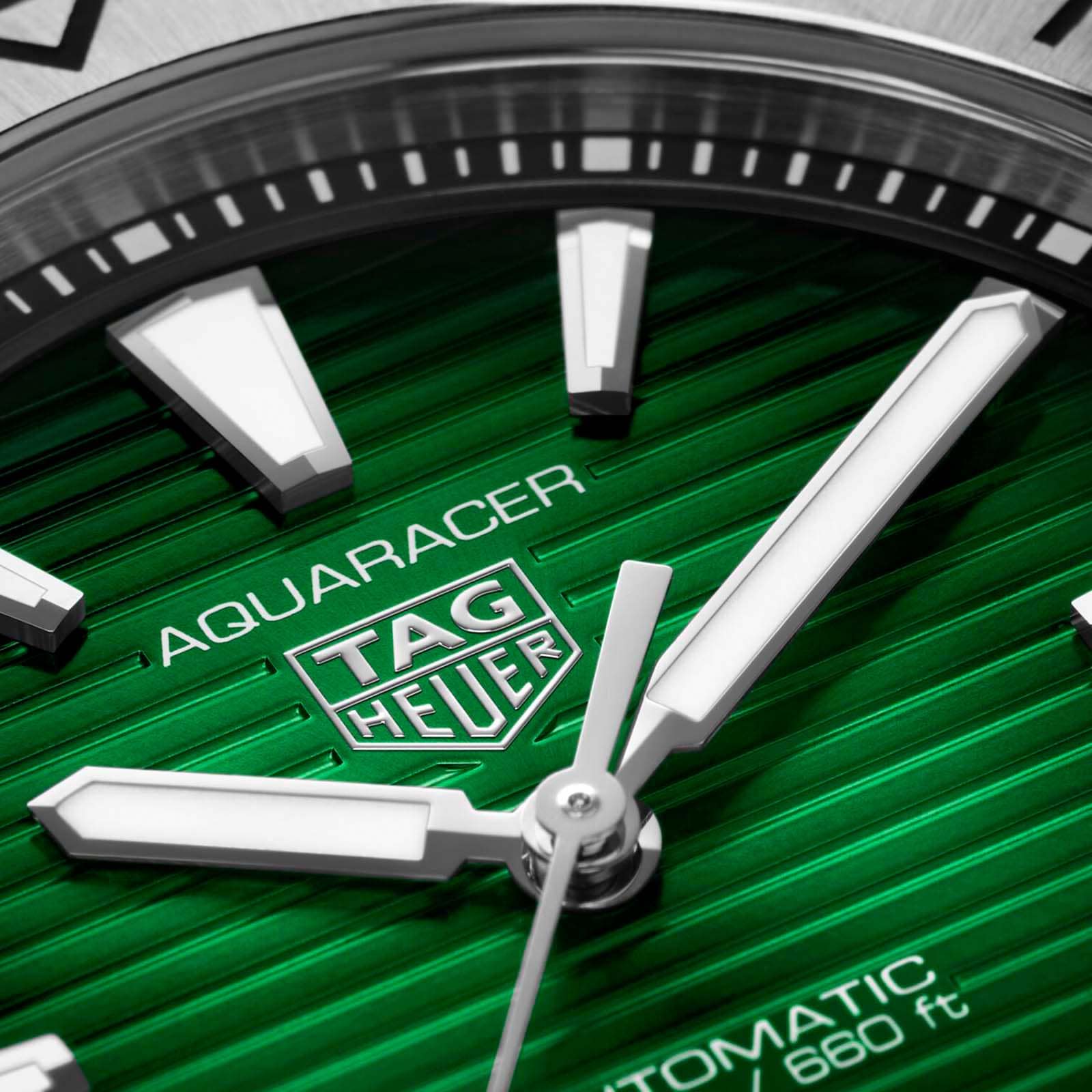 TAG Heuer Aquaracer WBP2115.BA0627 | 40mm Green Automatic Watch - Image 3