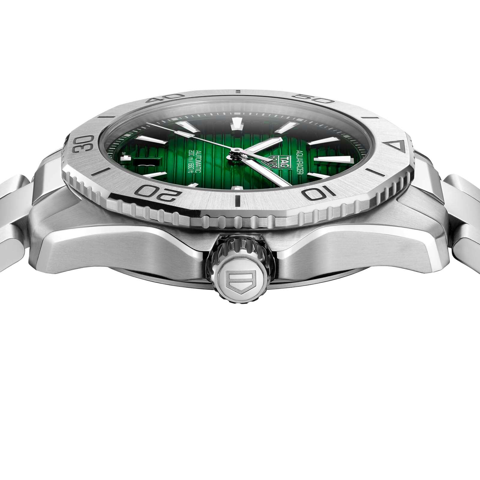 TAG Heuer Aquaracer WBP2115.BA0627 | 40mm Green Automatic Watch - Image 4