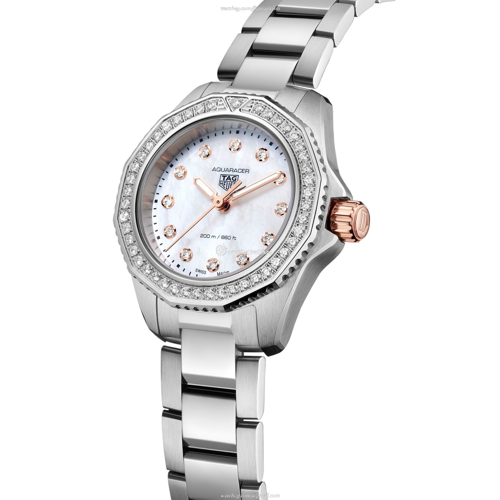 TAG Heuer Aquaracer WBP1451.BA0622 | 30mm Quartz | Mother of Pearl & Diamonds - Image 2
