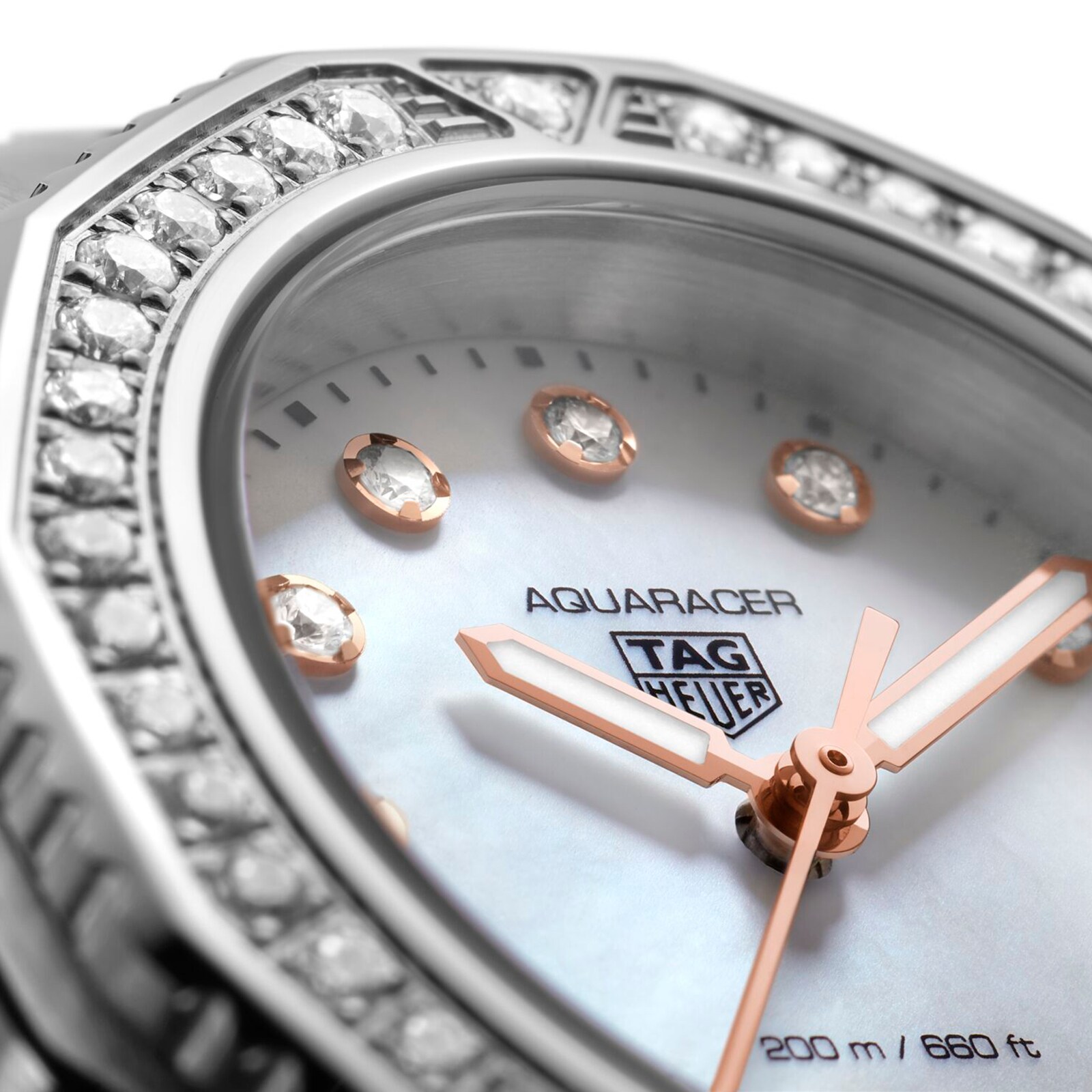 TAG Heuer Aquaracer WBP1451.BA0622 | 30mm Quartz | Mother of Pearl & Diamonds - Image 3