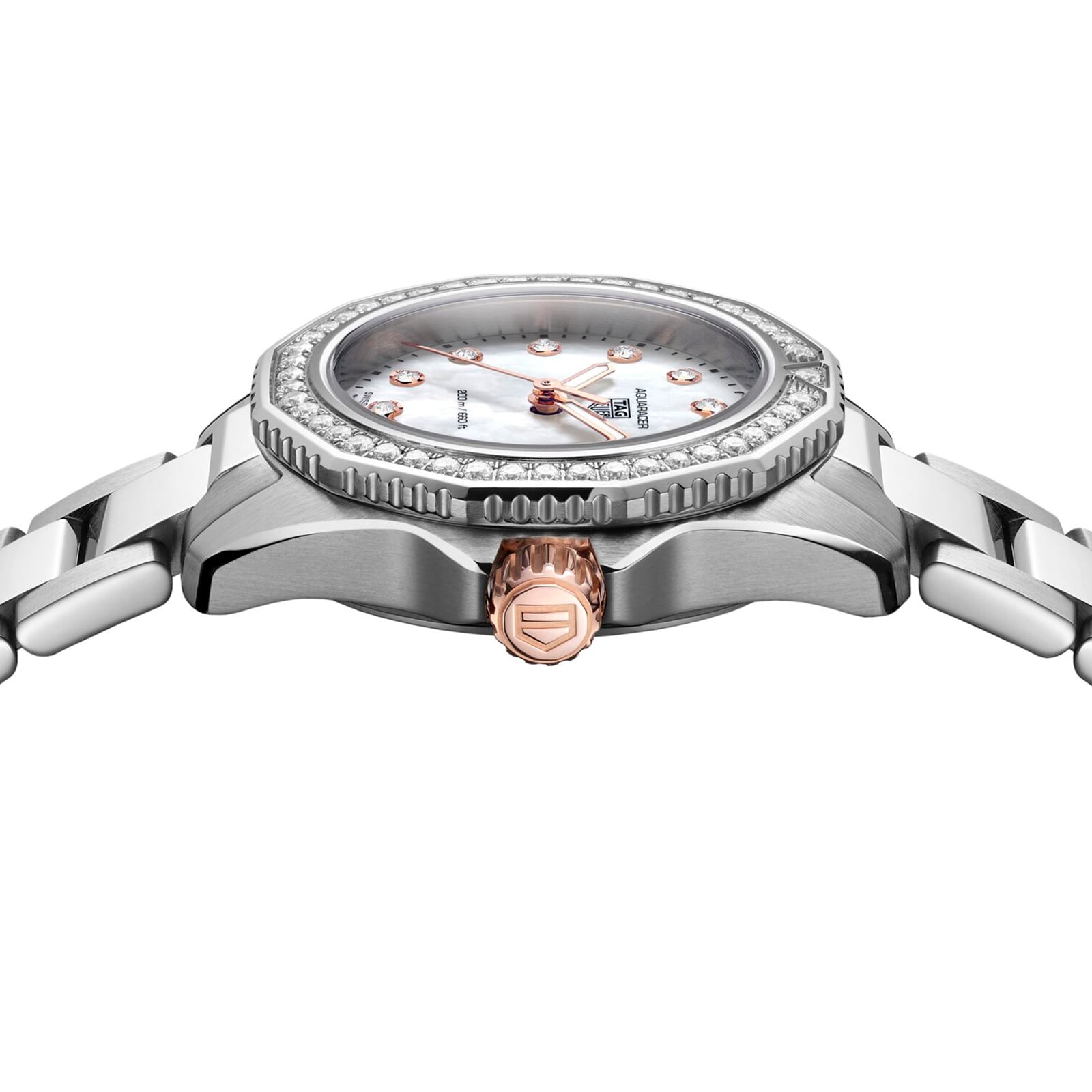 TAG Heuer Aquaracer WBP1451.BA0622 | 30mm Quartz | Mother of Pearl & Diamonds - Image 4