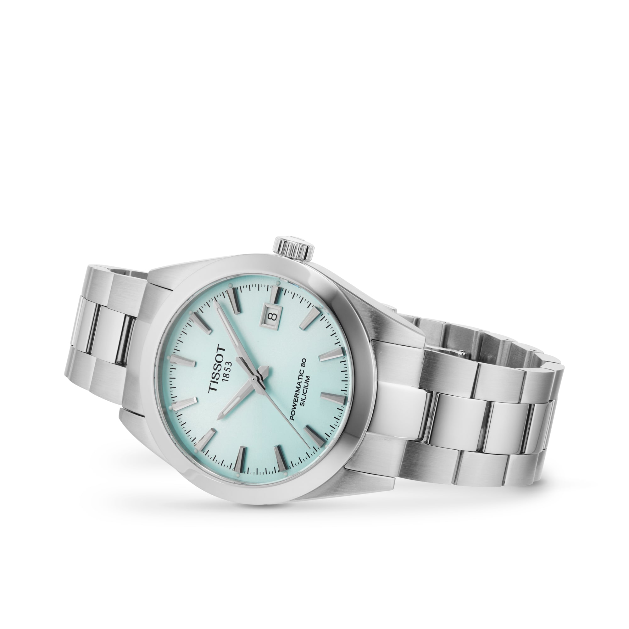 Tissot Gentleman Automatic Watch - Blue Dial 40mm Stainless Steel - Image 3