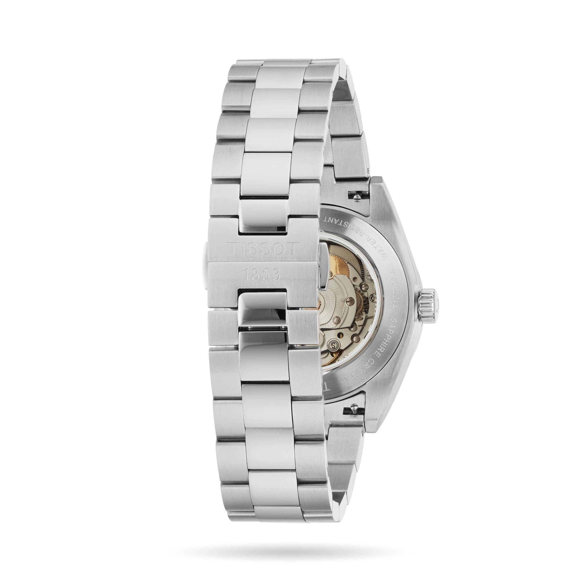 Tissot Gentleman Automatic Watch - Blue Dial 40mm Stainless Steel - Image 4