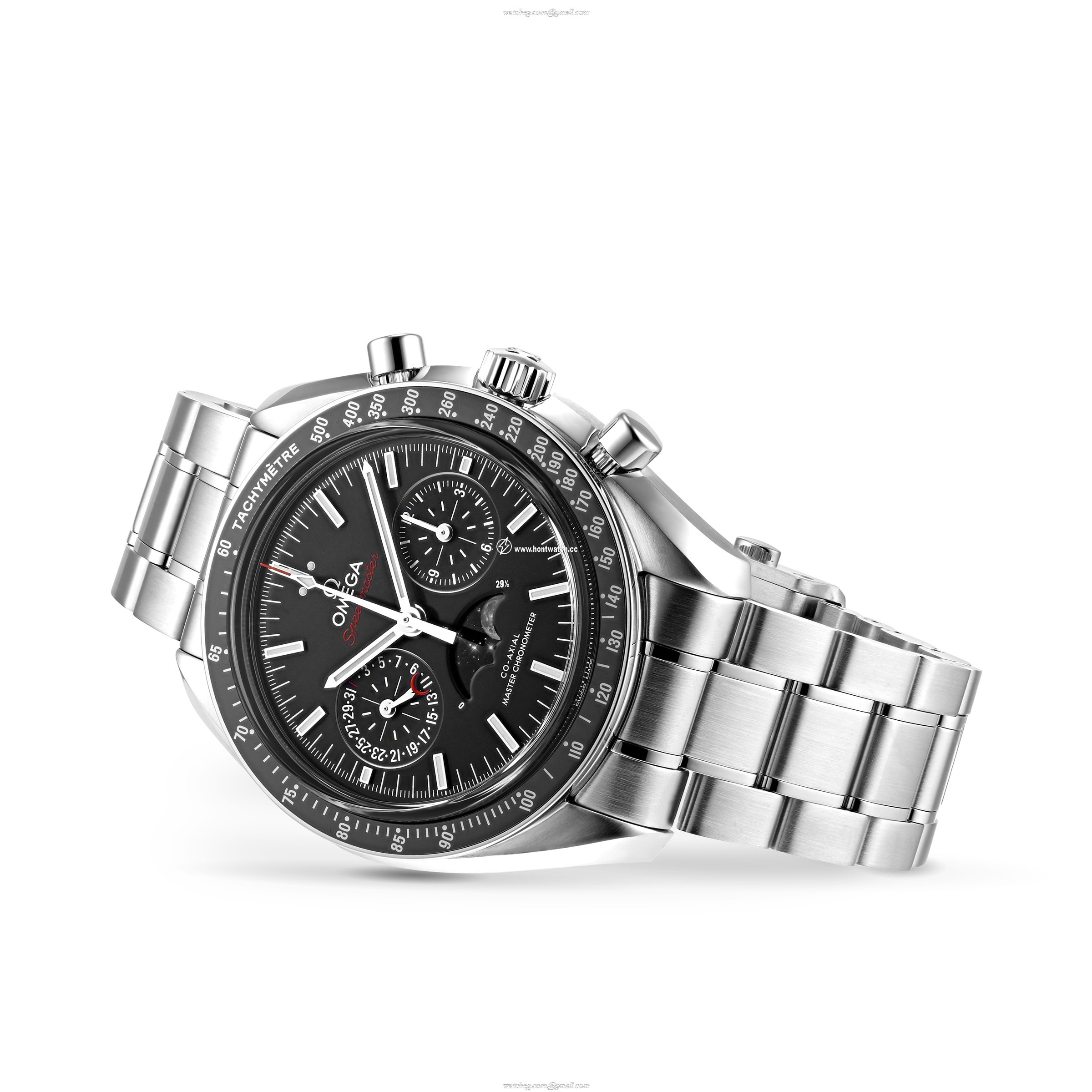 Omega Speedmaster Moonphase Automatic - Black Dial | 44.5mm Stainless Steel - Image 2