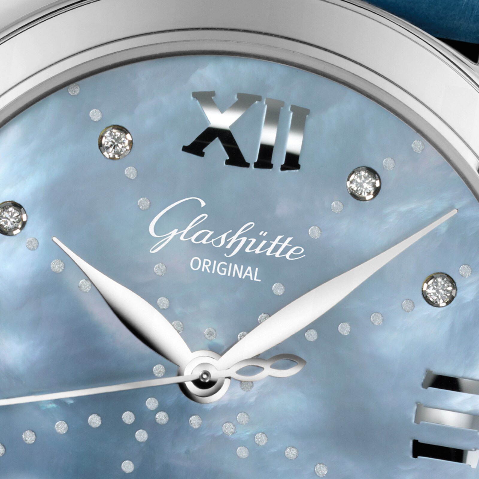 Glashutte Original Lady Serenade | 36mm Blue Mother-of-Pearl | Automatic Watch - Image 3