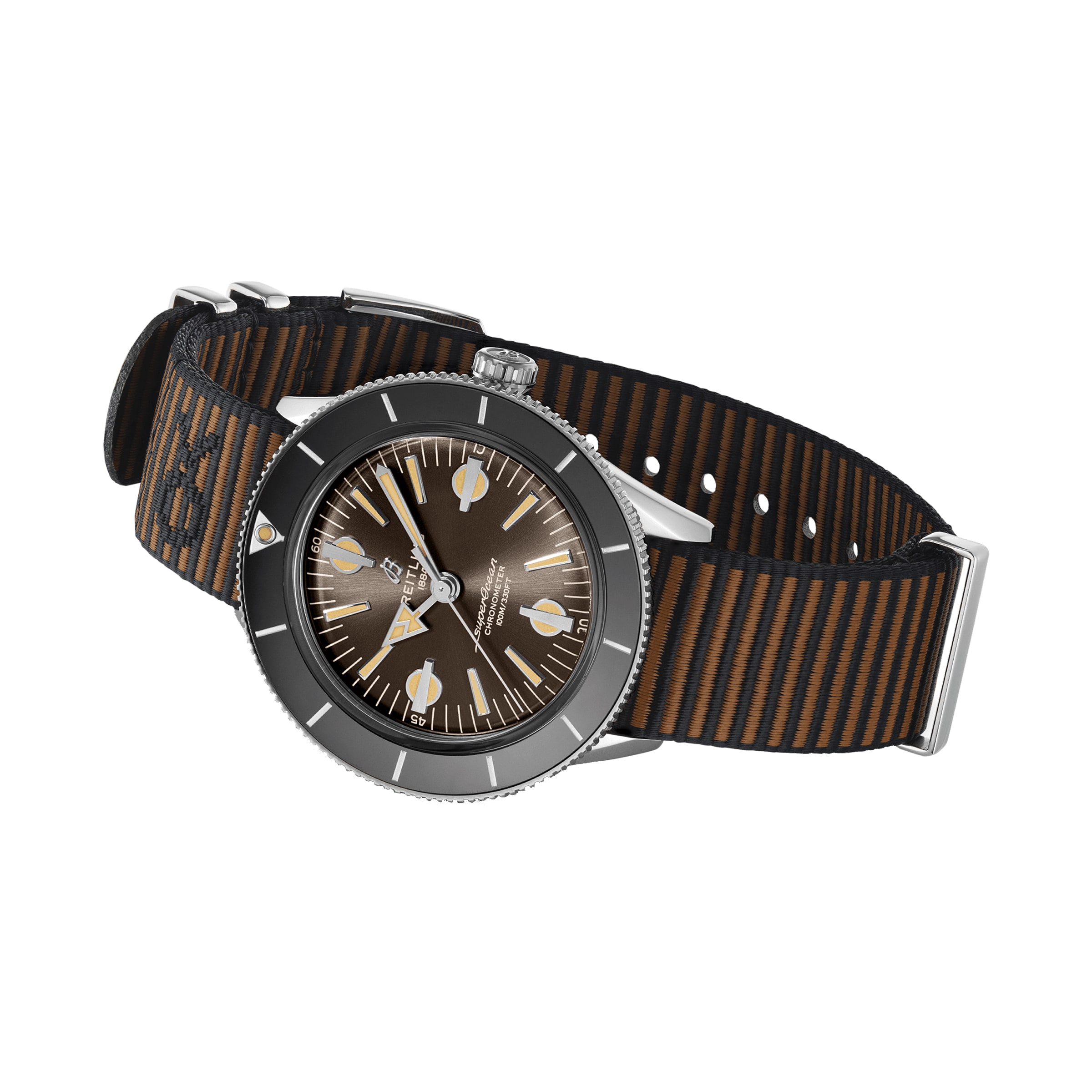Breitling Superocean Heritage 42mm Automatic Brown Dial - Stainless Steel - Image 3