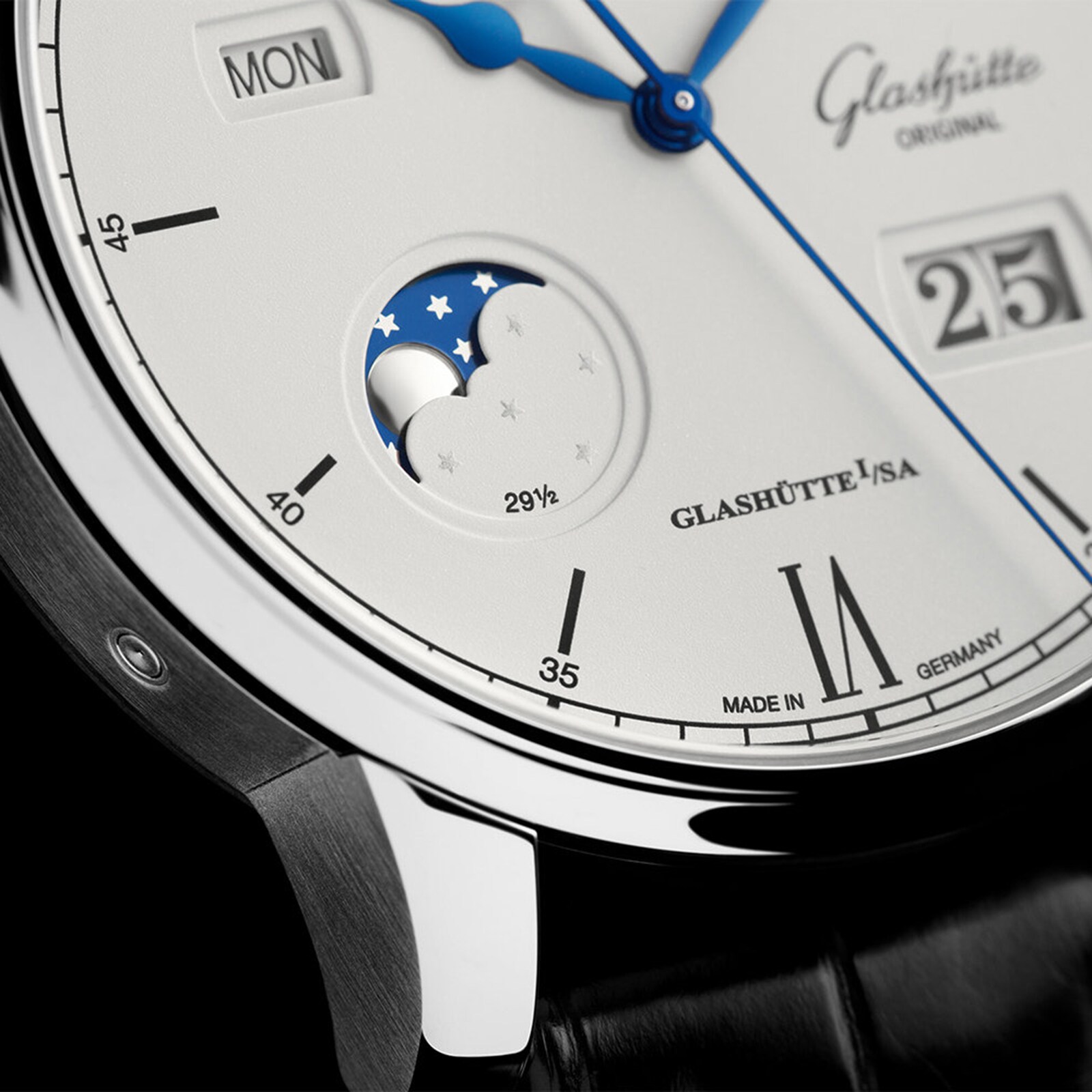 Glashuette Original Senator Automatic Watch - Silver Dial & Stainless Steel - Image 3