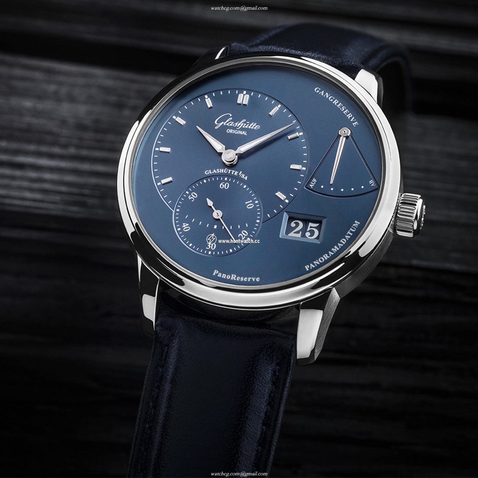 Glashuette Original Pano 1-65-01-26-12-35 | Blue Dial | Manual Winding - Image 2