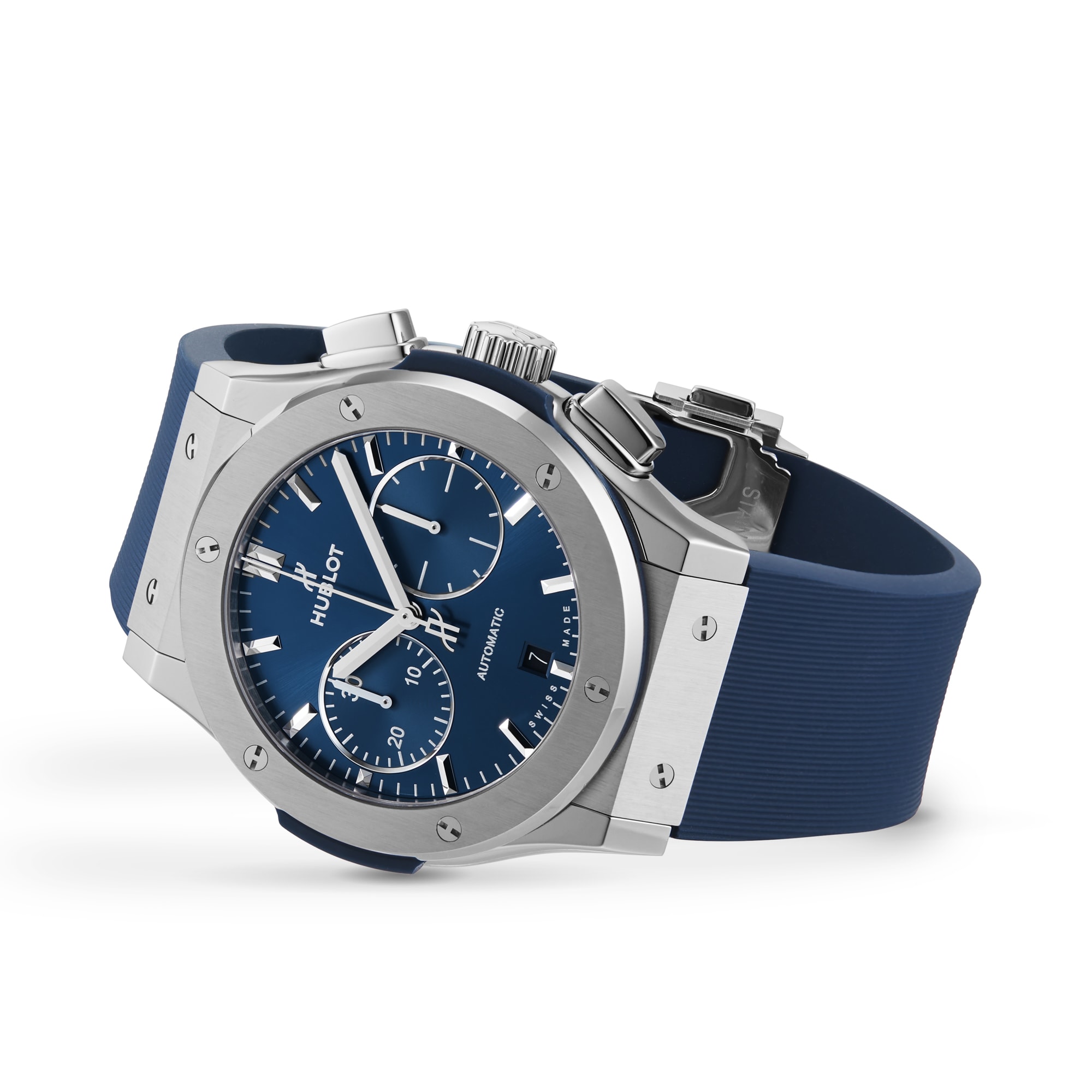 Hublot Classic Fusion Titanium Automatic Blue Replica Watch - 44mm - Image 3