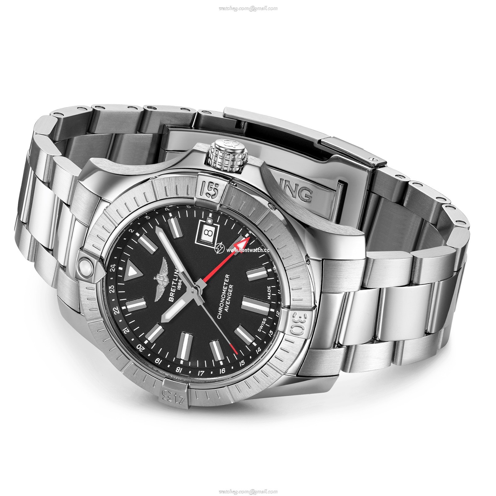 Breitling Avenger Automatic Black Watch - 43mm Stainless Steel - Image 2